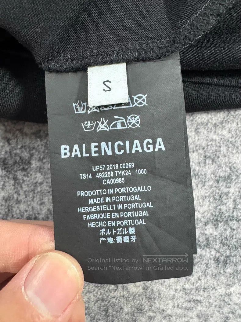 Balenciaga Balenciaga Black and Pink Wheat Short Sleeve Size US S / EU 44-46 / 1 - 5 Thumbnail