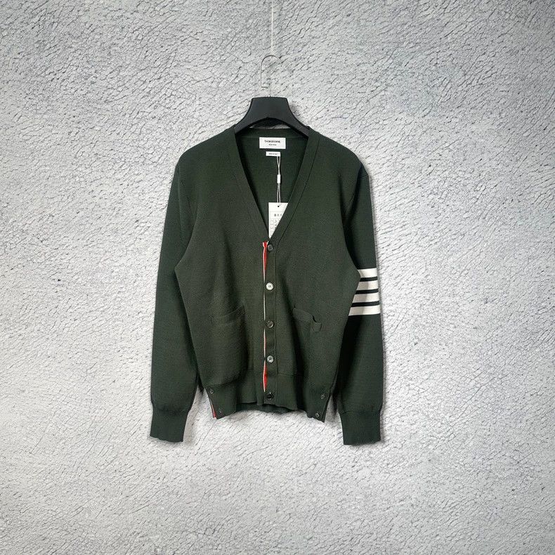 Thom Browne Thom browne Striped green knitwear 2503-Nextarrow Size US L / EU 52-54 / 3 - 1 Thumbnail