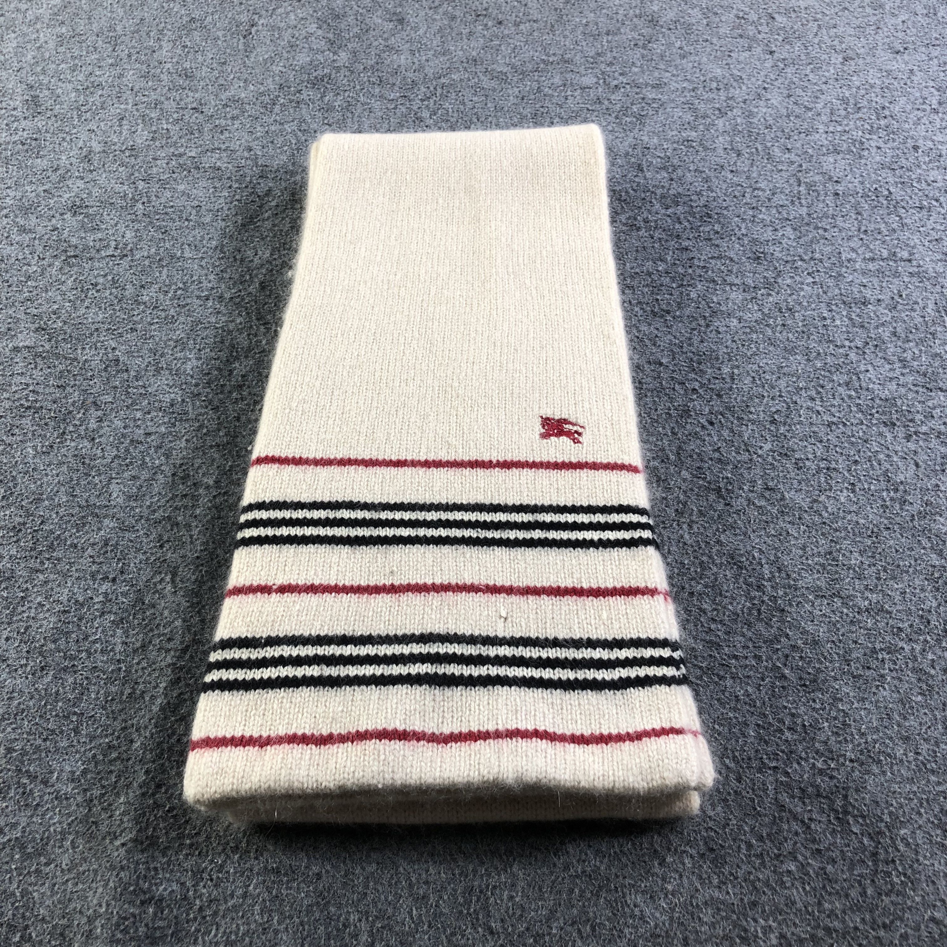 Burberry Burberry Blue Label Wool Scarf Muffler V1768 Size ONE SIZE - 3 Thumbnail