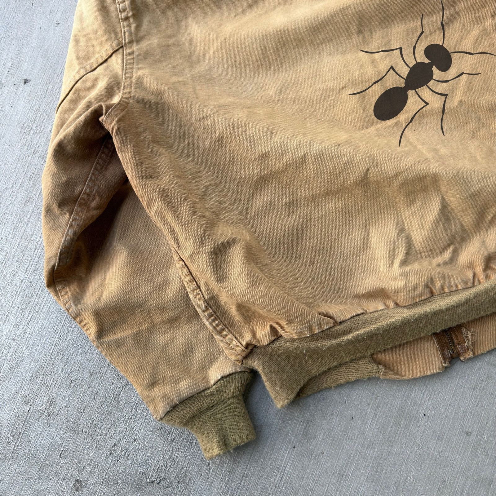 Carhartt × Vintage Carhartt JR106 brown 100 years hooded work wear jacket Size US L / EU 52-54 / 3 - 6 Thumbnail