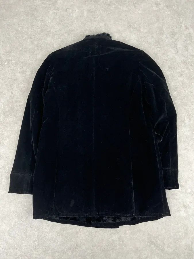 Yohji Yamamoto 2000s Yohji Yamamoto Y’s Black Faux Suede Double Breasted Jacket Size US M / EU 48-50 / 2 - 6 Thumbnail