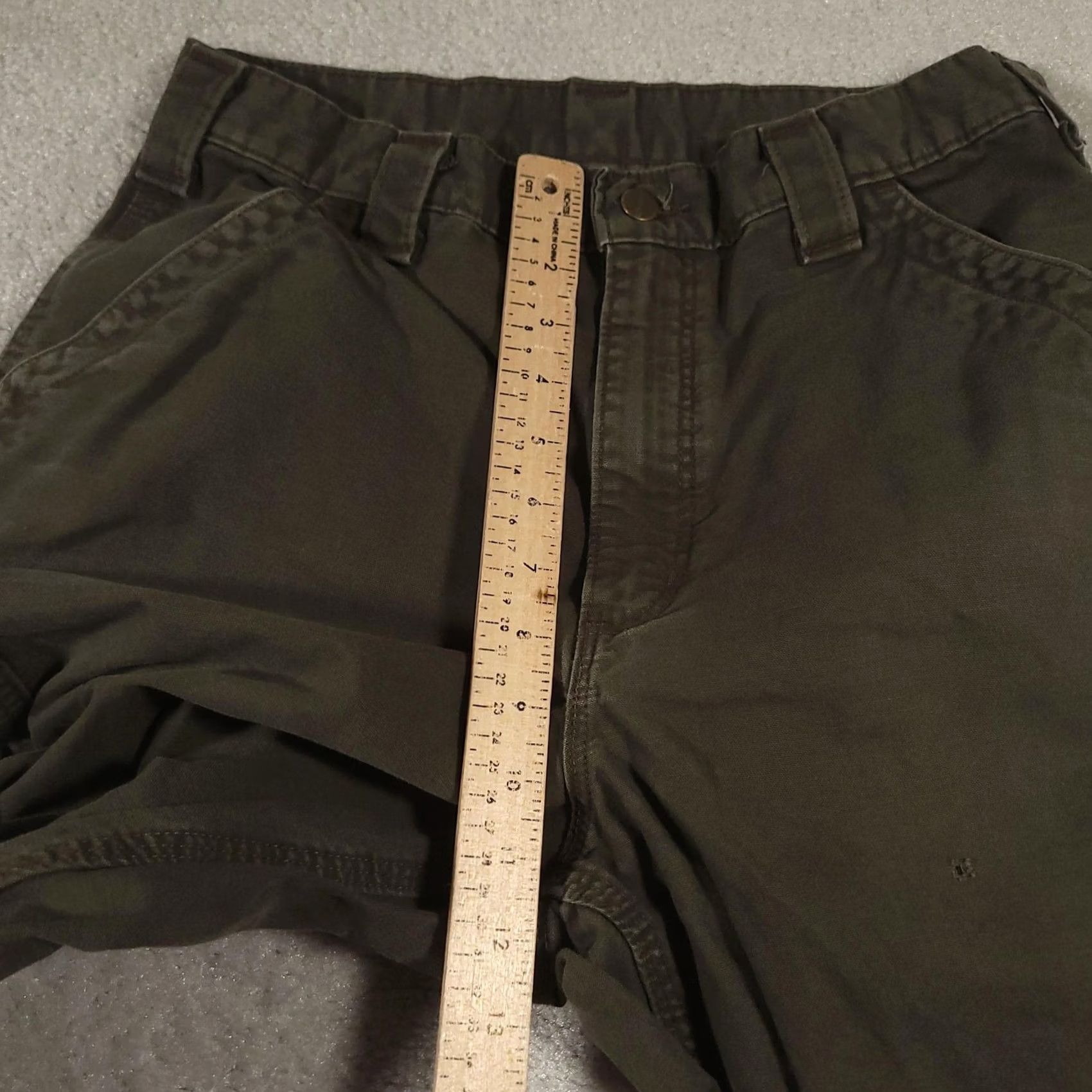 Carhartt Carhartt Pants Mens 32x35 Green Carpenter Work Utility Hammer Loop Canvas Rugged Size US 32 / EU 48 - 4 Thumbnail