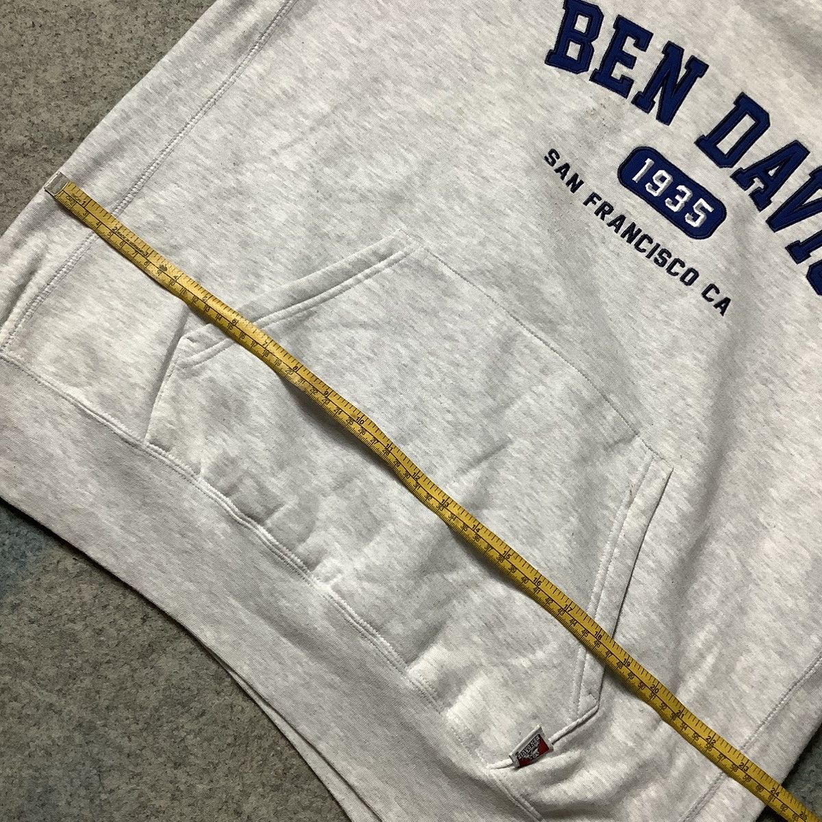 Ben Davis × Vintage 90s Ben Davis Boxy Hoodie Vintage Size US XL / EU 56 / 4 - 14 Thumbnail