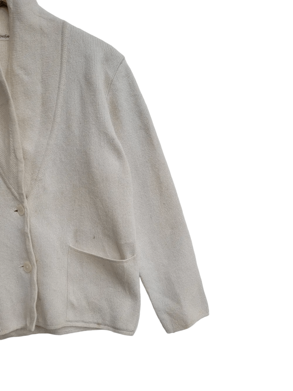 Vintage × Yves Saint Laurent Yves Saint Lauren Cardigan Alpa Cubic Size M / US 6-8 / IT 42-44 - 3 Thumbnail