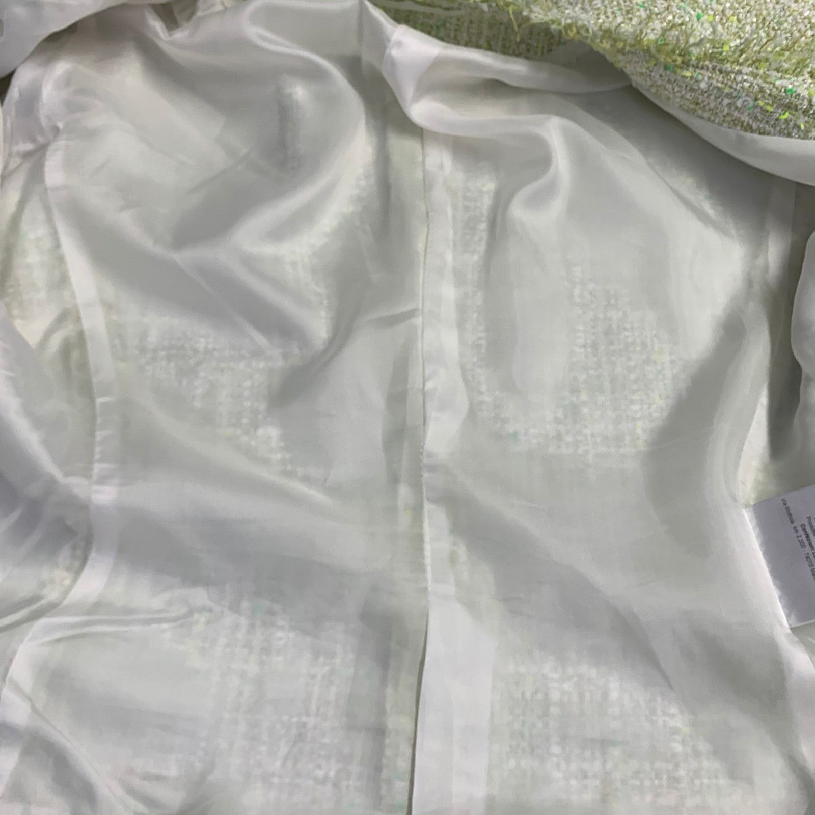 Tagliatore TAGLIATORE Green White Cotton Blend Tweed Jacket Blazer Size L / US 10 / IT 46 - 8 Thumbnail