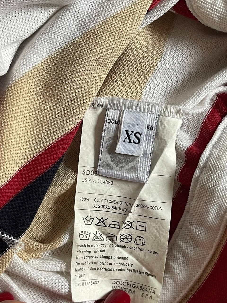 Dolce & Gabbana Dolce & Gabbana D&G Striped Dress Multicolor Size XS / US 0-2 / IT 36-38 - 12 Thumbnail