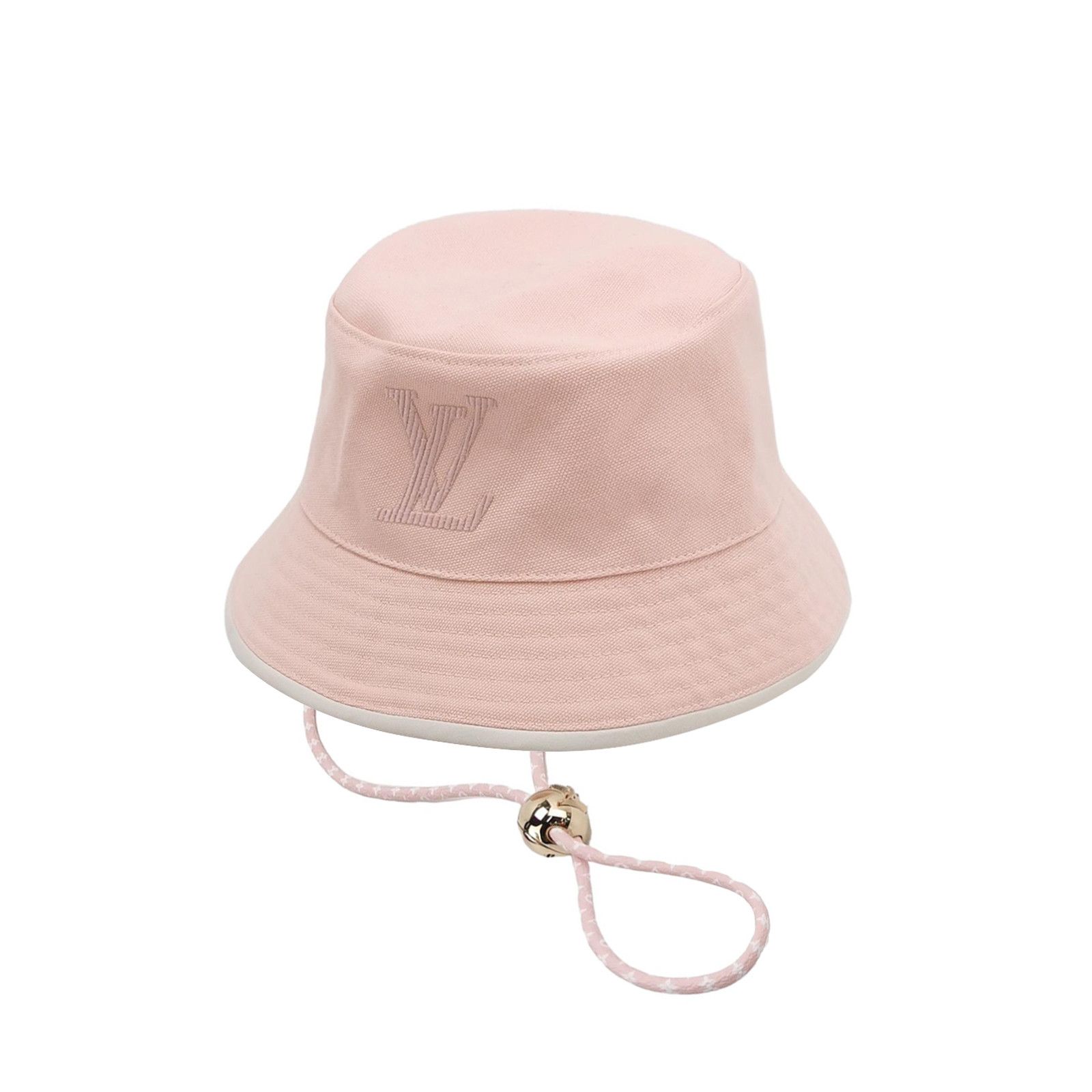 Louis Vuitton Louis Vuitton Pink Cotton Bucket Hat Size S Size ONE SIZE - 1 Thumbnail