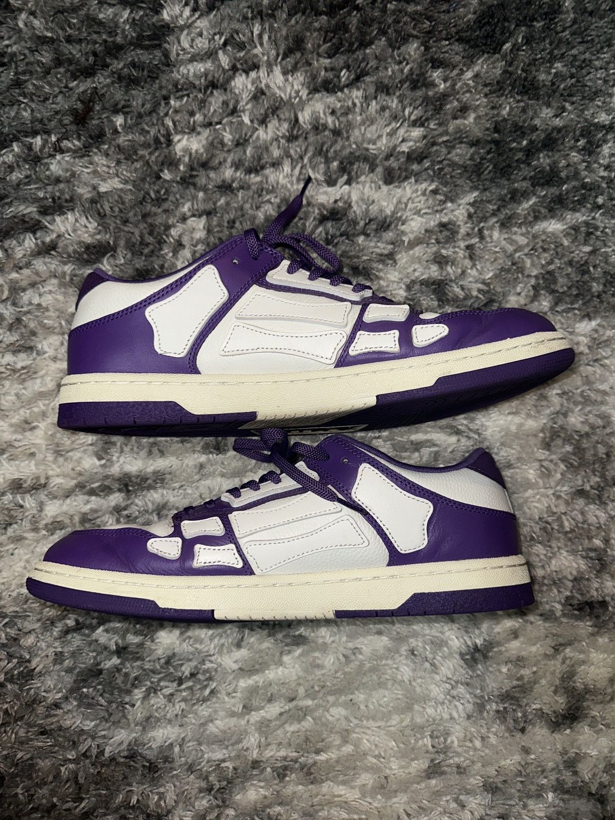 Amiri Amiri skel top low size 44 Purple and white Size US 11 / EU 44 - 3 Thumbnail