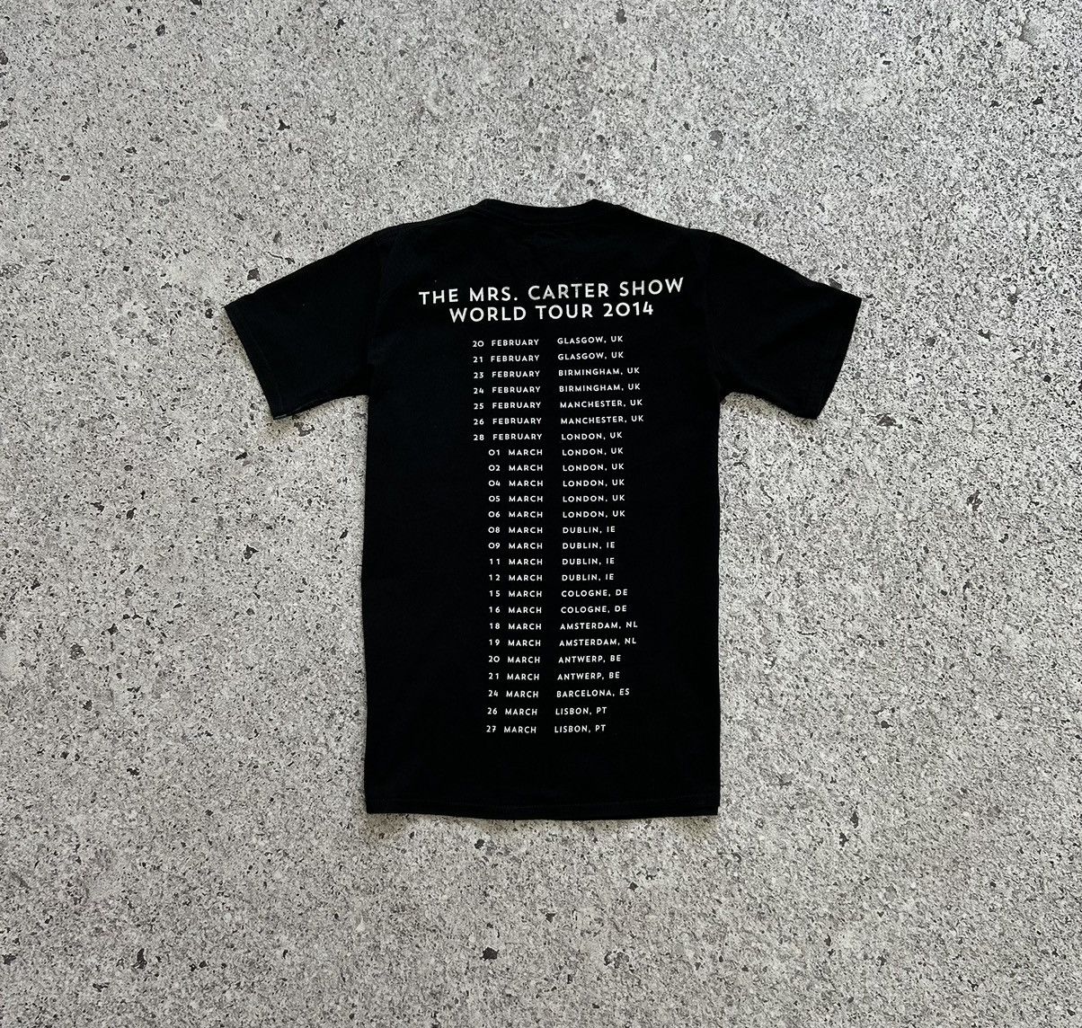 Band Tees × Beyonce Beyoncé the MRS Carter Show World Tour 2014 T-Shirt Y2K Hype Size US XS / EU 42 / 0 - 6 Thumbnail