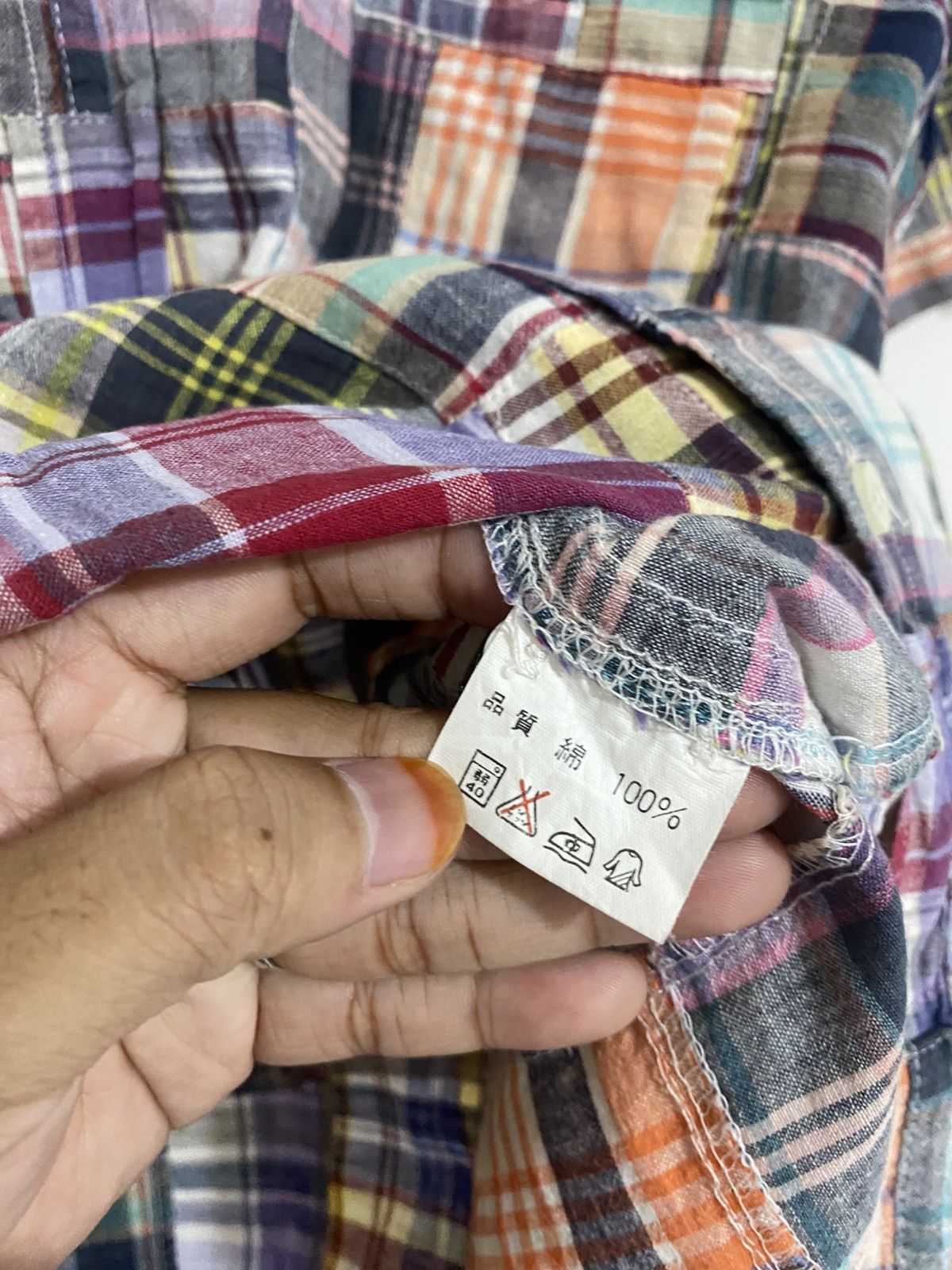 If Six Was Nine × Japanese Brand × Le Grande Bleu (L.G.B.) Japanese patchwork shirt ifsixwasnine kmrii styled Size US M / EU 48-50 / 2 - 7 Thumbnail