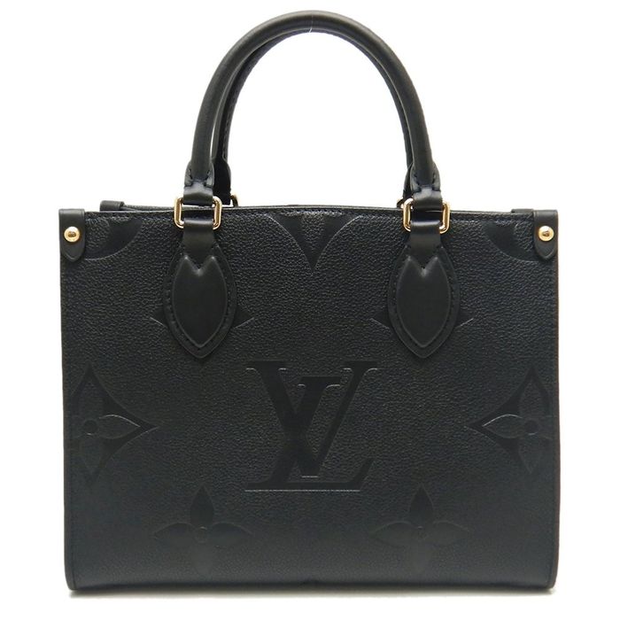 Louis Vuitton Louis Vuitton Onthego PM Tote Bag Monogram Emplant Noir Grailed