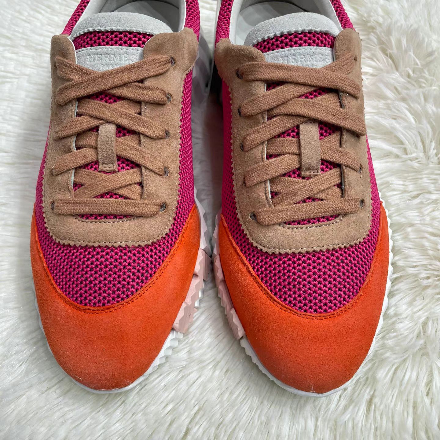 Hermes HERMES H Crystal Embellished Suede Mules K15 Size US 6 / IT 36 - 8 Thumbnail