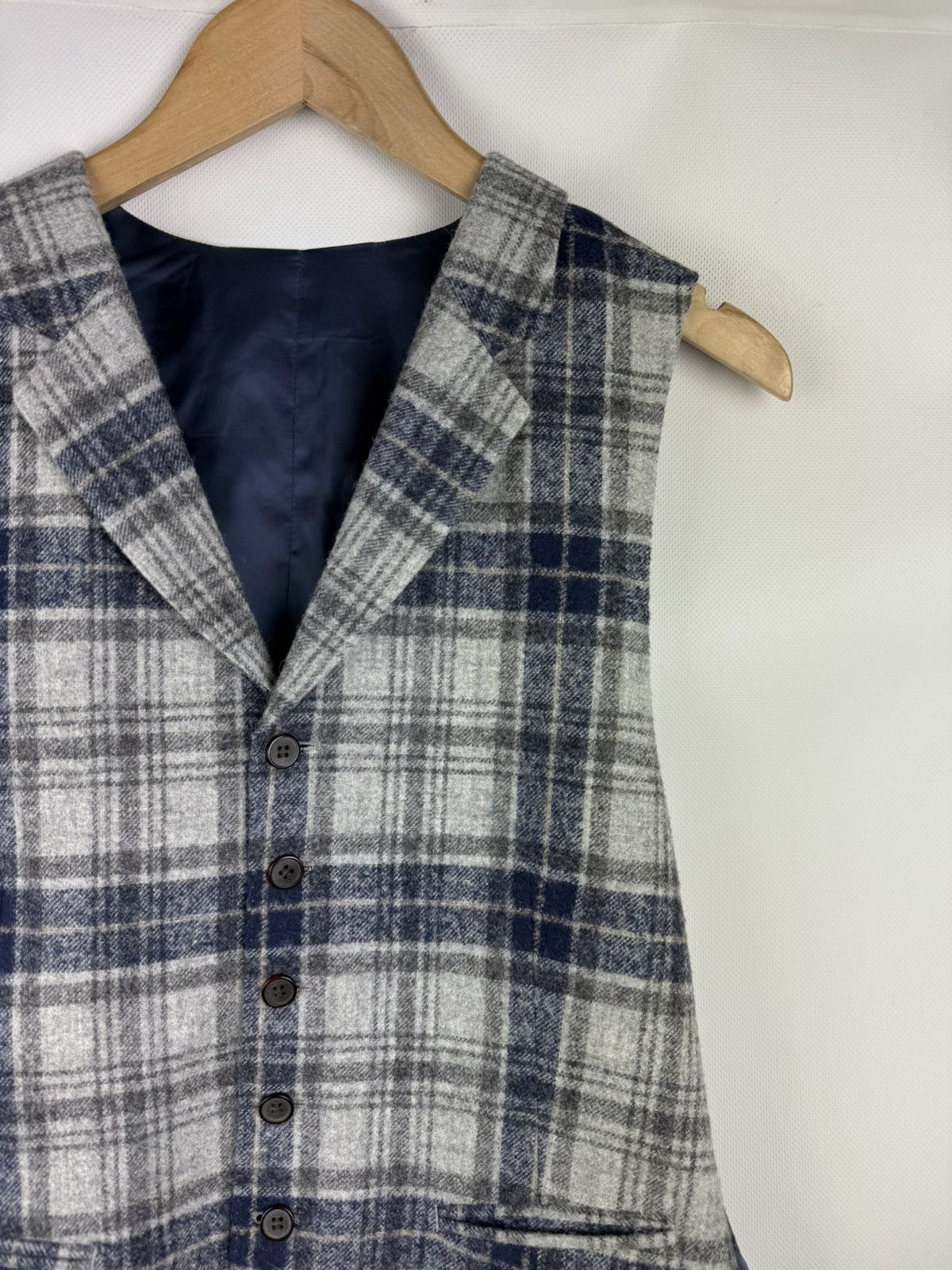 Suitsupply Suitsupply Capetown Men’s Alpaca / Wool Tweed Vest Size 38R - 5 Thumbnail