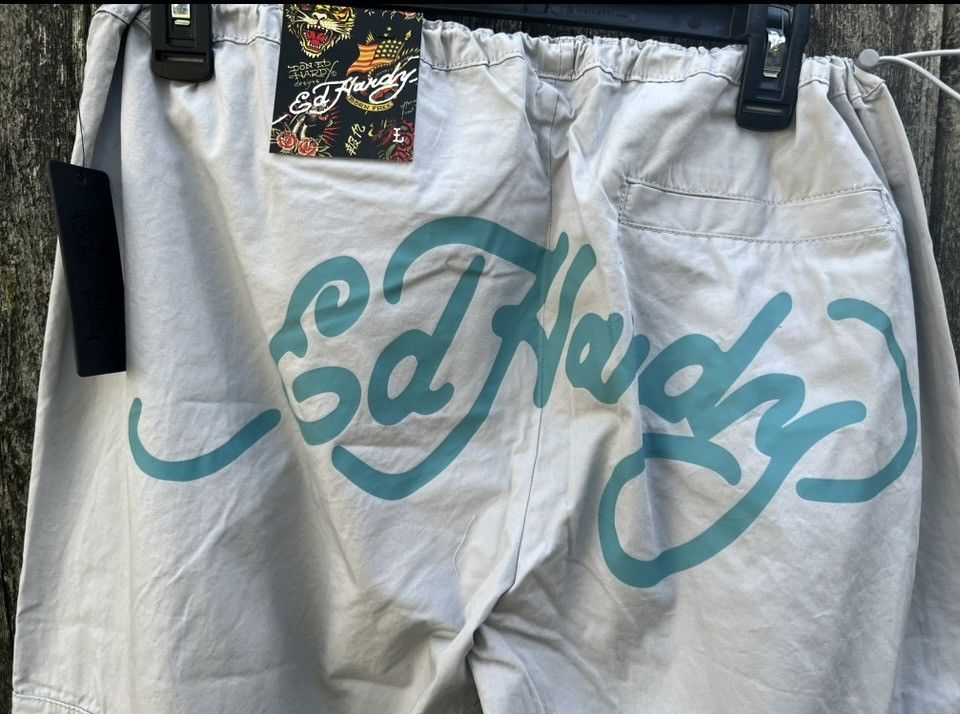 Ed Hardy Authentic Ed Hardy Lightweight Butterfly Cargo Pants L Size 36" / US 14 / IT 50 - 8 Thumbnail