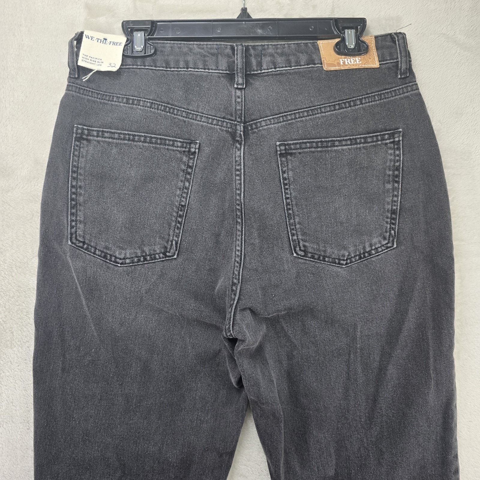 Free People Free People We The Free Pacifica Slim Straight Leg Jeans 32 Size 32" / US 10 / IT 46 - 10 Thumbnail