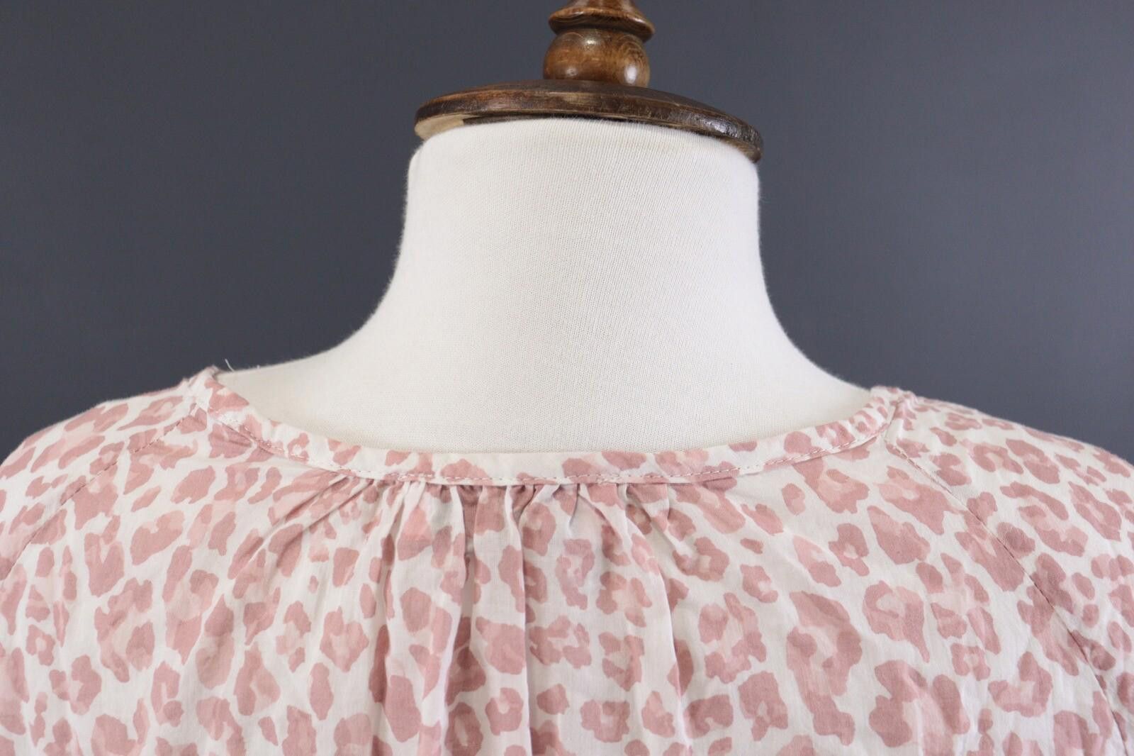 Designer Emily Van Den Bergh Pink Animal Blouse Shirt Size 36 / S Size S / US 4 / IT 40 - 12 Thumbnail