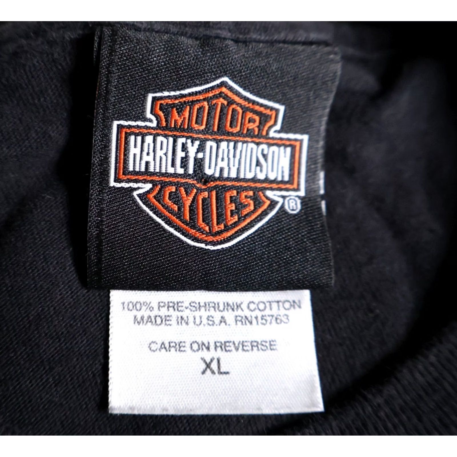Harley Davidson Harley-Davidson T-Shirt Men's Large Black Denali Alaska Mt. McKinley Flames Y2K Size US L / EU 52-54 / 3 - 3 Thumbnail