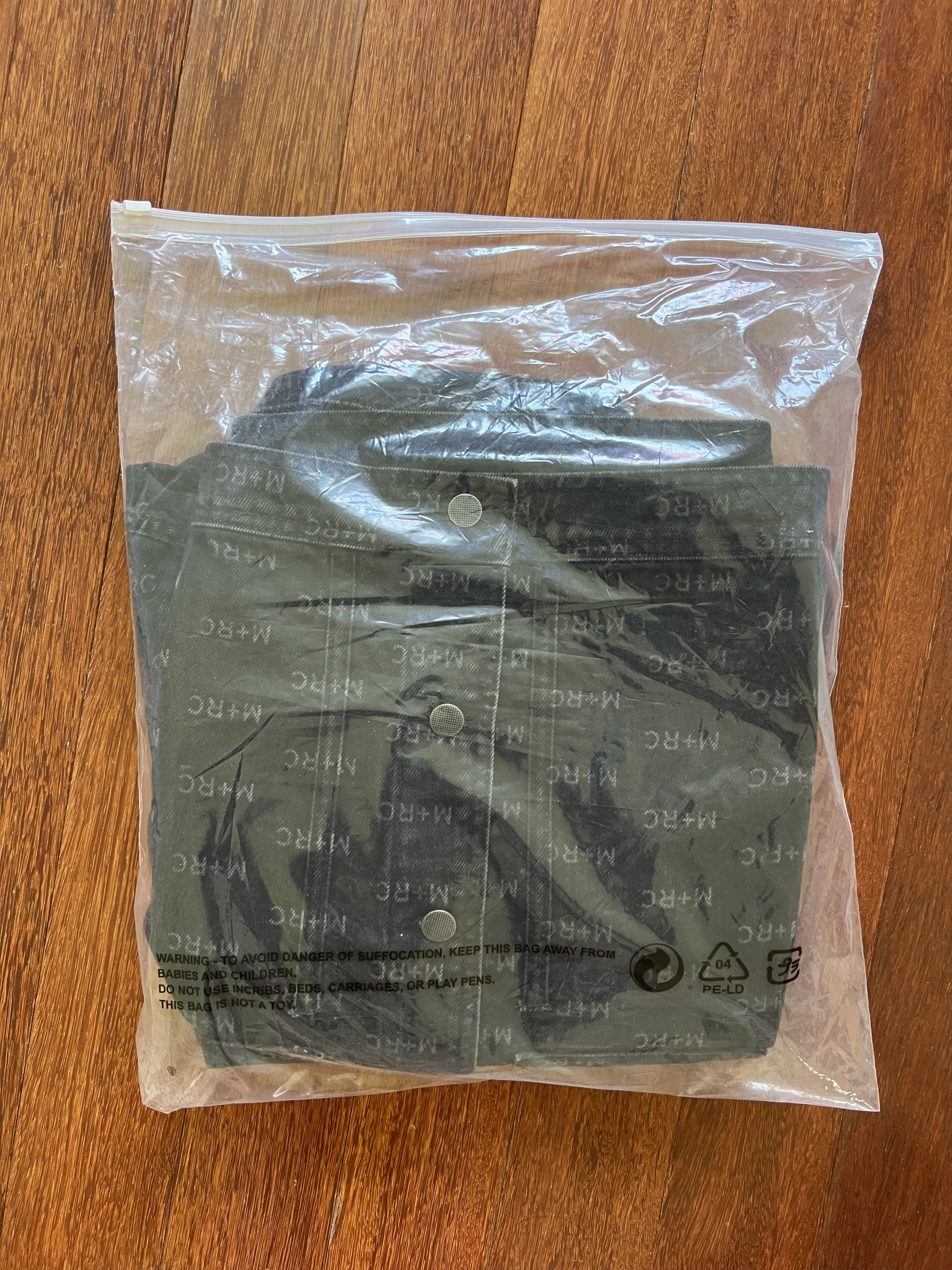 M+Rc Noir 💚 SS19 M+RC Noir Logo Denim Black Jacket Medium NEW Size US M / EU 48-50 / 2 - 14 Thumbnail