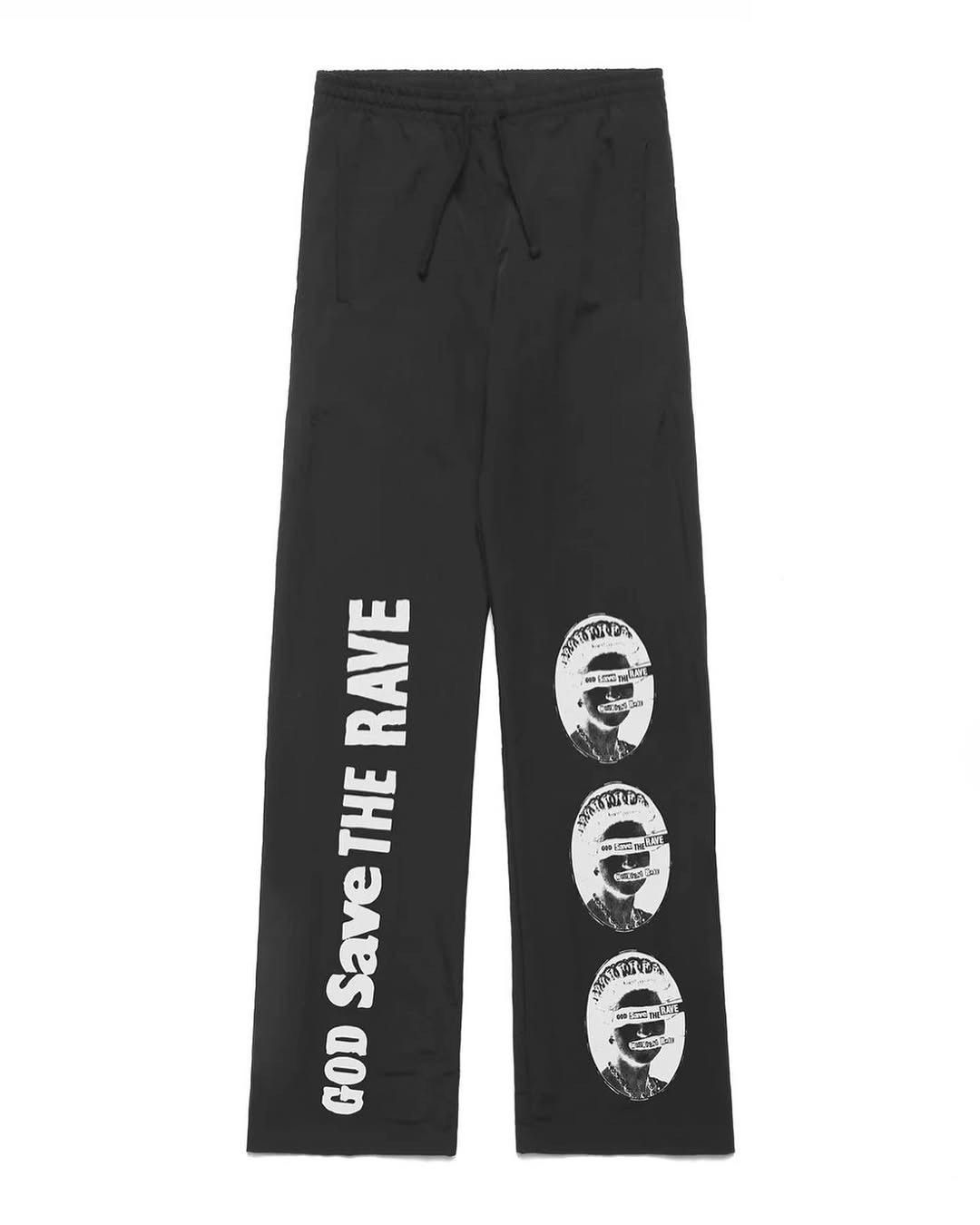AWGE × Midnight Studios God Save the Rave Sweatpants Midnight Studios AWGE Small Size US 30 / EU 46 - 3 Thumbnail