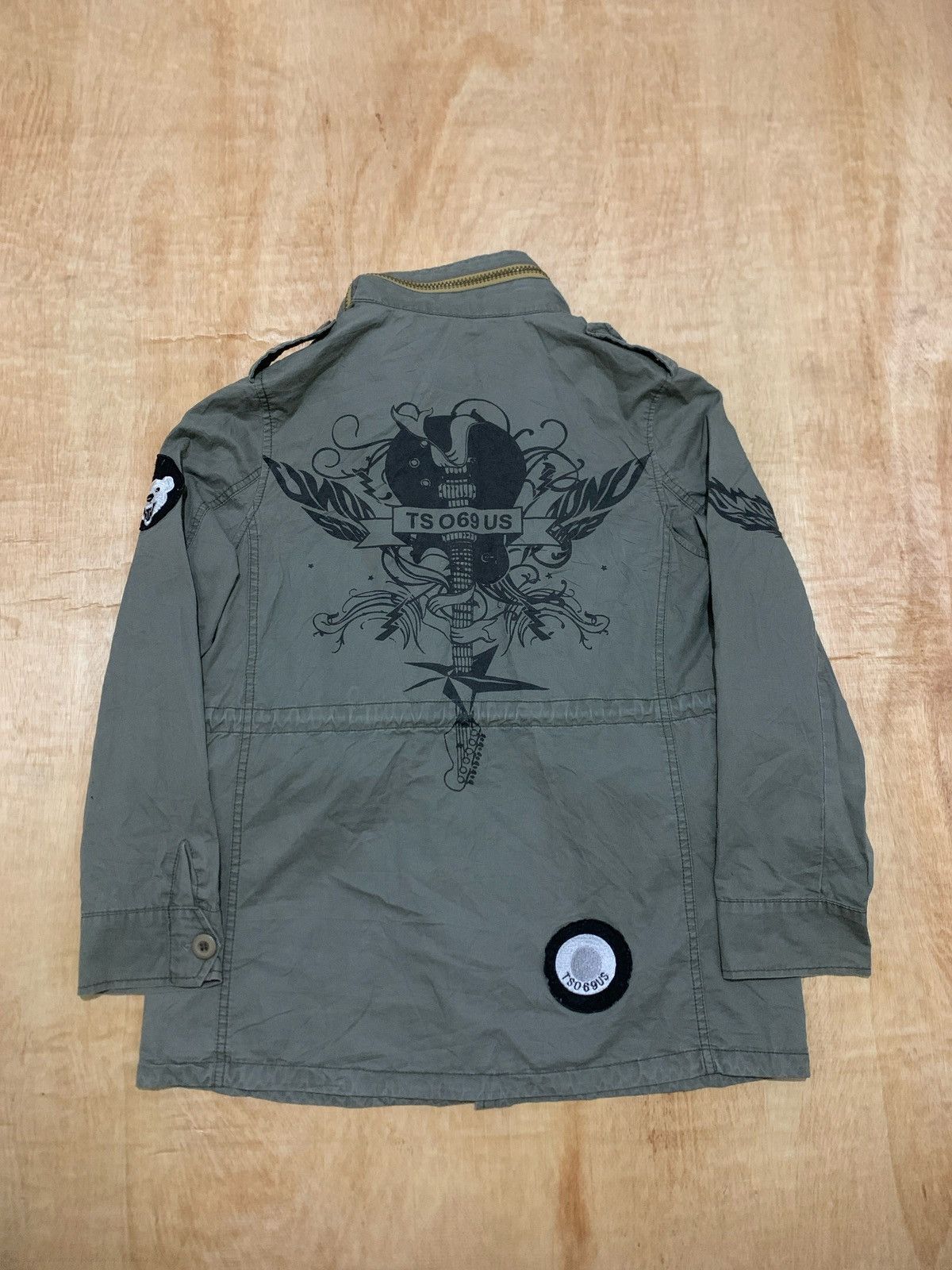 Hysteric Glamour TS 069 US Guitar Army Jacket Ifsixwasnine Punk Style Size US M / EU 48-50 / 2 - 2 Thumbnail