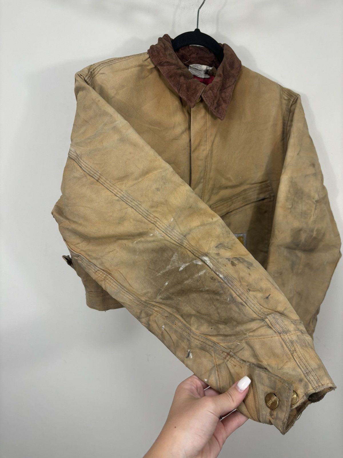 Carhartt Vintage 90s Carhartt Y2K Faded Boxy Cropped Detroit Jacket Size US M / EU 48-50 / 2 - 10 Thumbnail