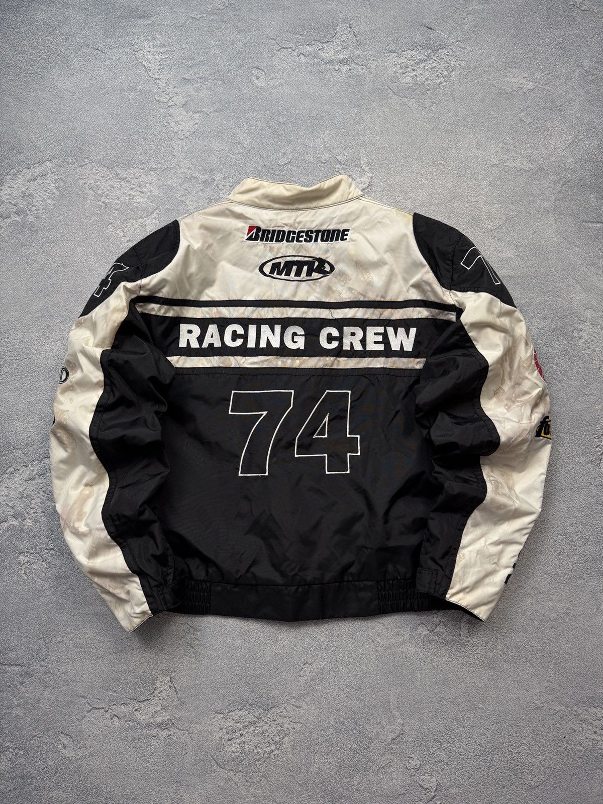 NASCAR Vintage Speed Freak #74 Fast Lane Nascar Racing Moto Jacket Size US M / EU 48-50 / 2 - 9 Thumbnail