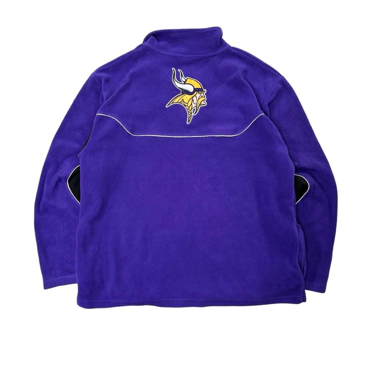 Vintage Vintage 00s Y2K Minnesota Vikings Quarter Zip Fleece Sweater Size US XL / EU 56 / 4 - 4 Thumbnail