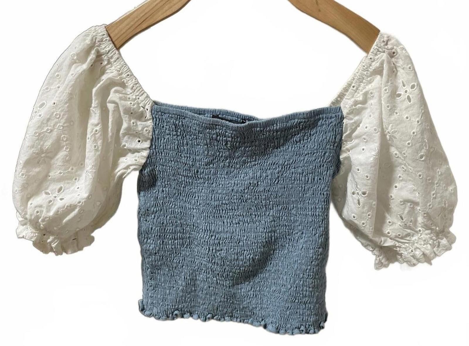 Other Strut & Bolt Blouse Top Women's Small Blue White Festival Size S / US 4 / IT 40 - 1 Thumbnail