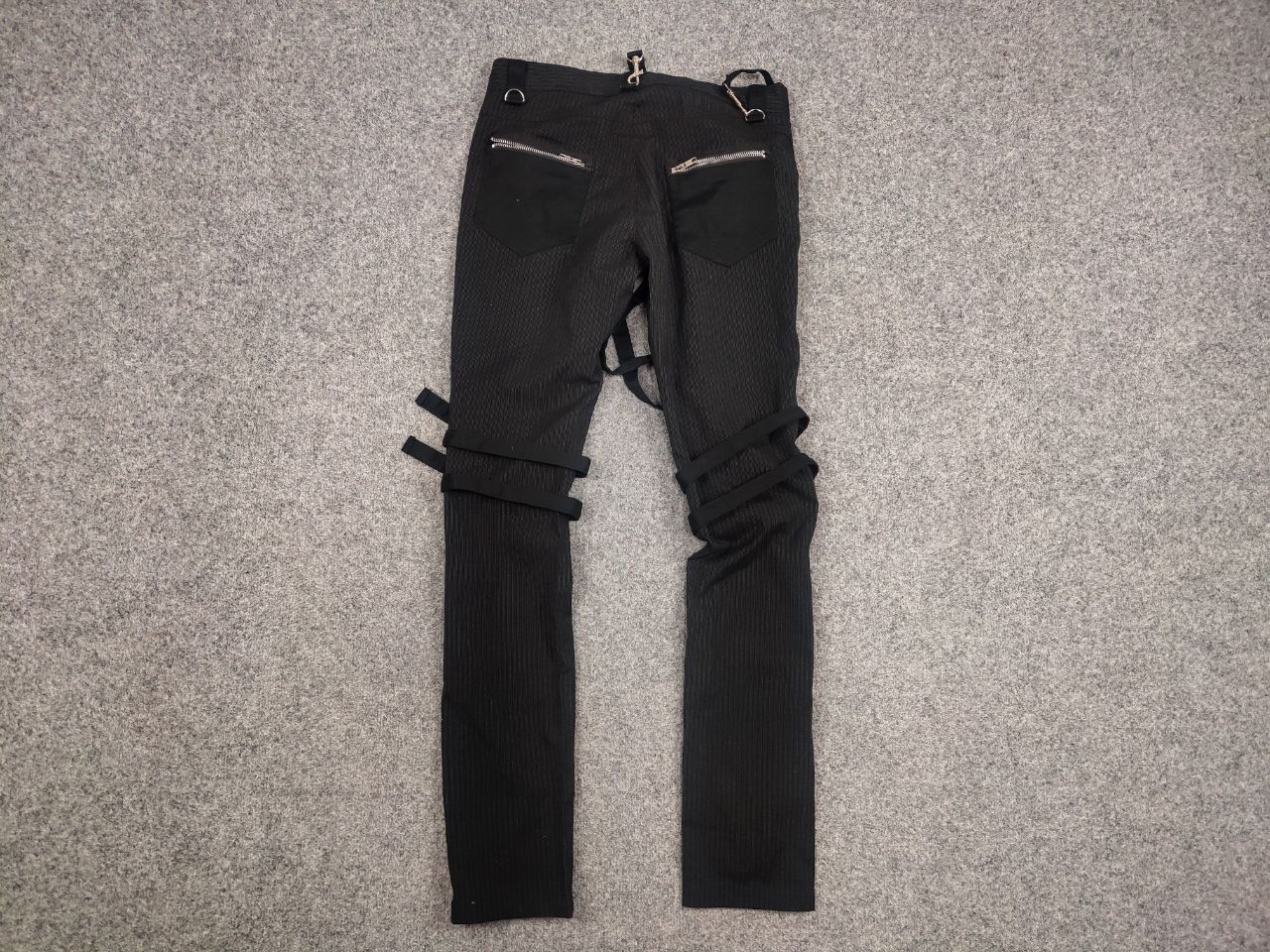 Japanese Brand Rare Mercy Y2K Bondage Zip Pants Cyber Punk Rave Techno Size 32" / US 10 / IT 46 - 10 Thumbnail