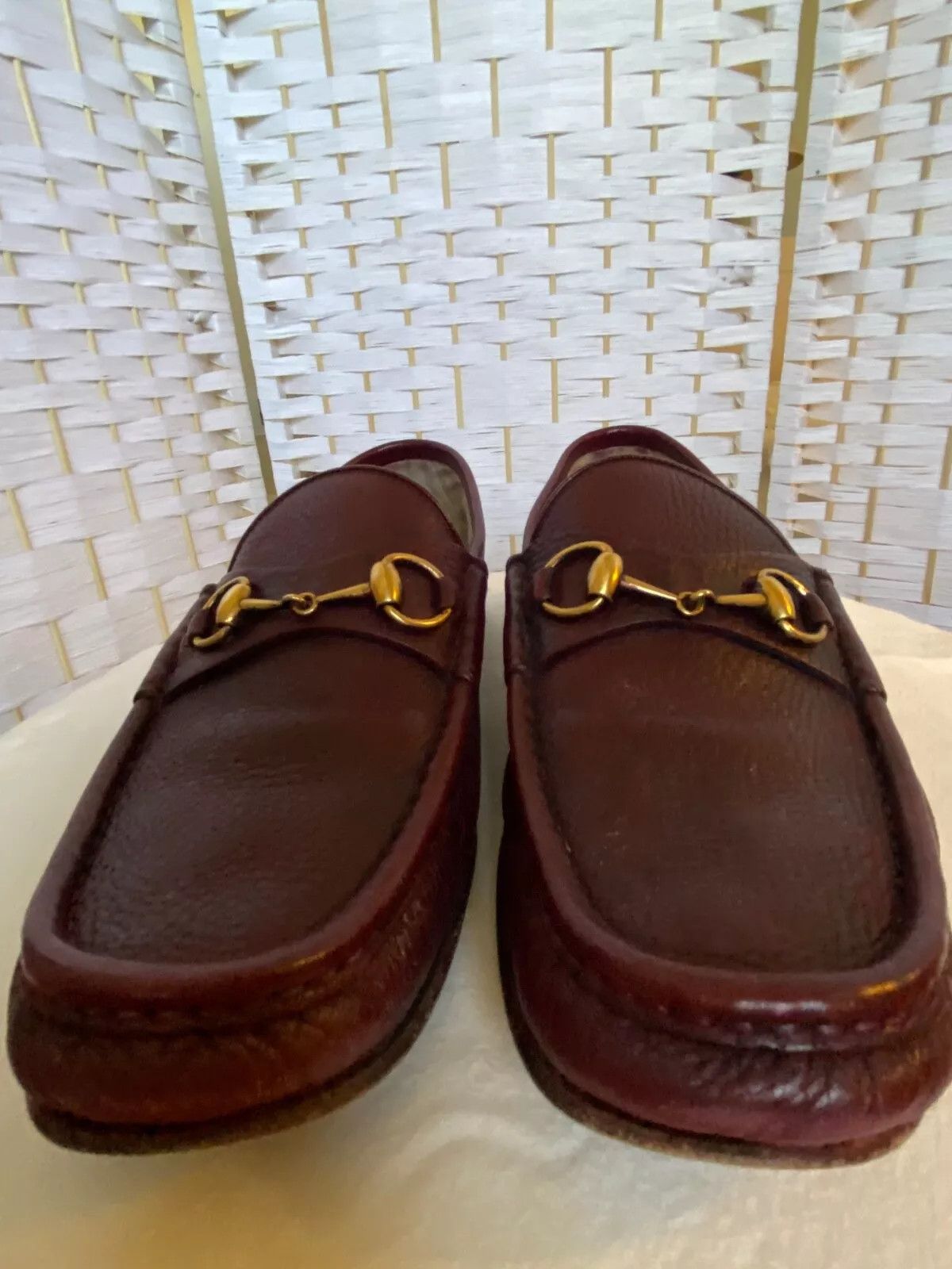 Gucci Gucci Horsebit Loafers Burgundy Leather 10.5 Snaffle Gold Size US 10.5 / EU 43-44 - 3 Thumbnail