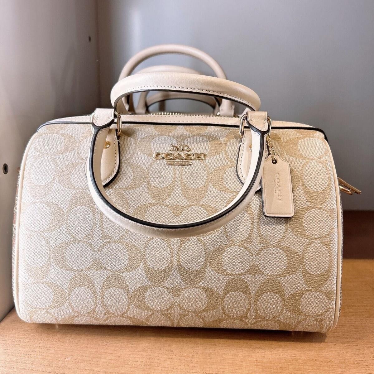 Coach Rowan Satchel Regular Size In Blocked Signature CH486 Size ONE SIZE - 3 Thumbnail