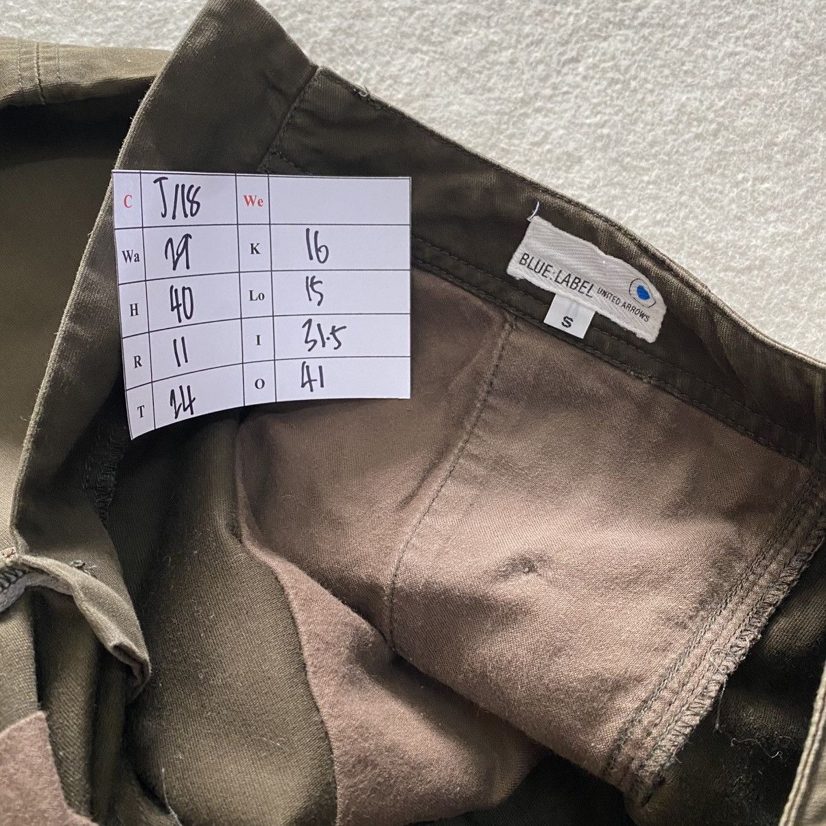 Japanese Brand × United Arrows United Arrow Blue Label Cargo Utility Military Pants w29 Size US 29 - 10 Thumbnail