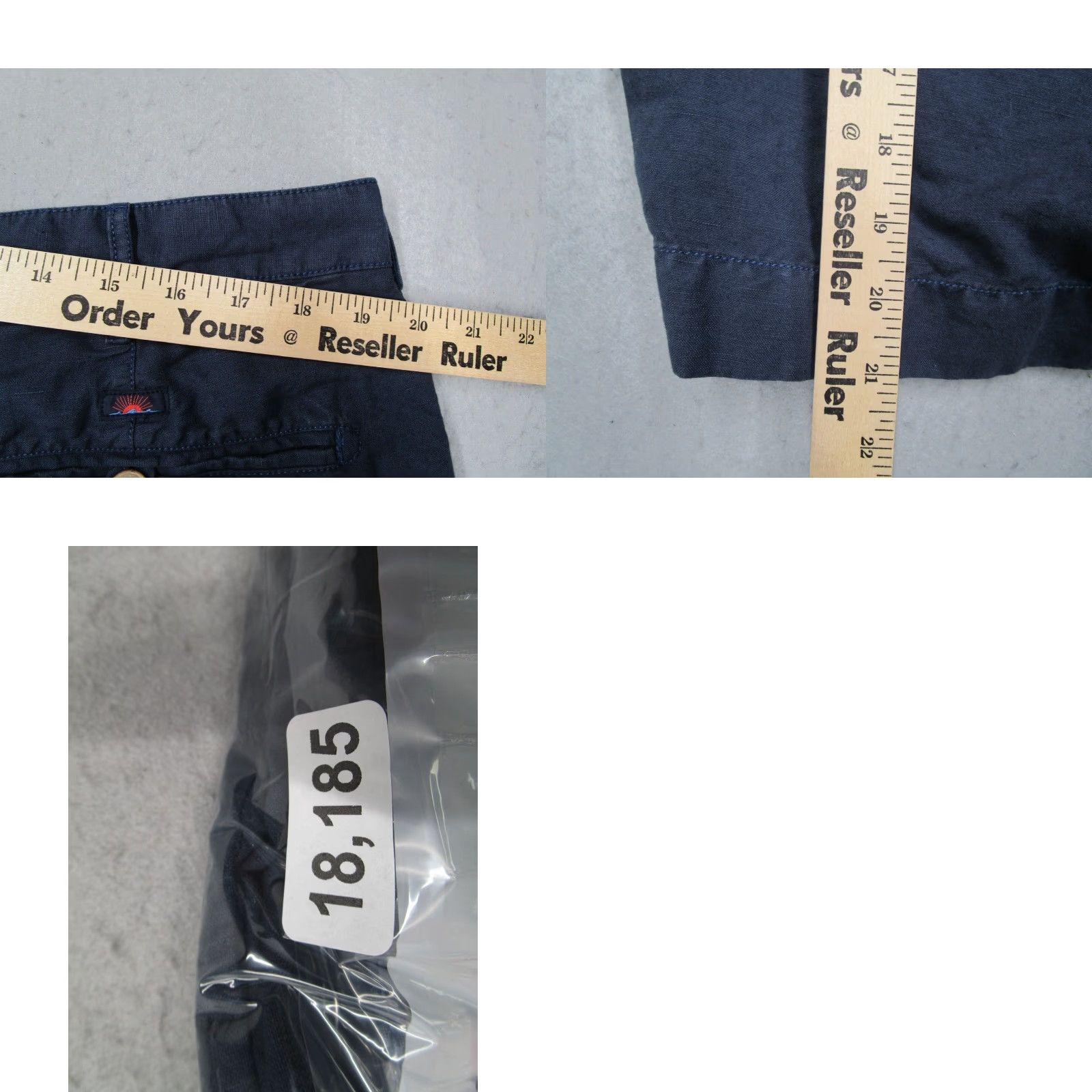 Faherty VINTAGE Faherty Men's Shorts 38 Blue Malibu Chino Linen Blend 9" Casual Beach Golf Size US 38 / EU 54 - 8 Thumbnail