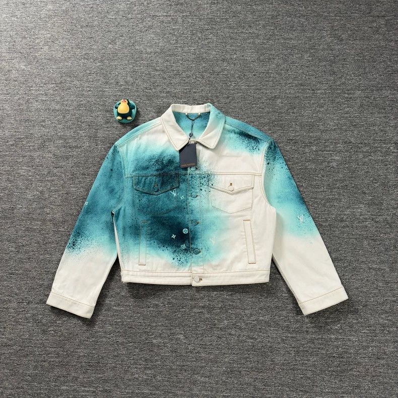 Louis Vuitton Ink-splashing denim jacket 2502-Nextarrow