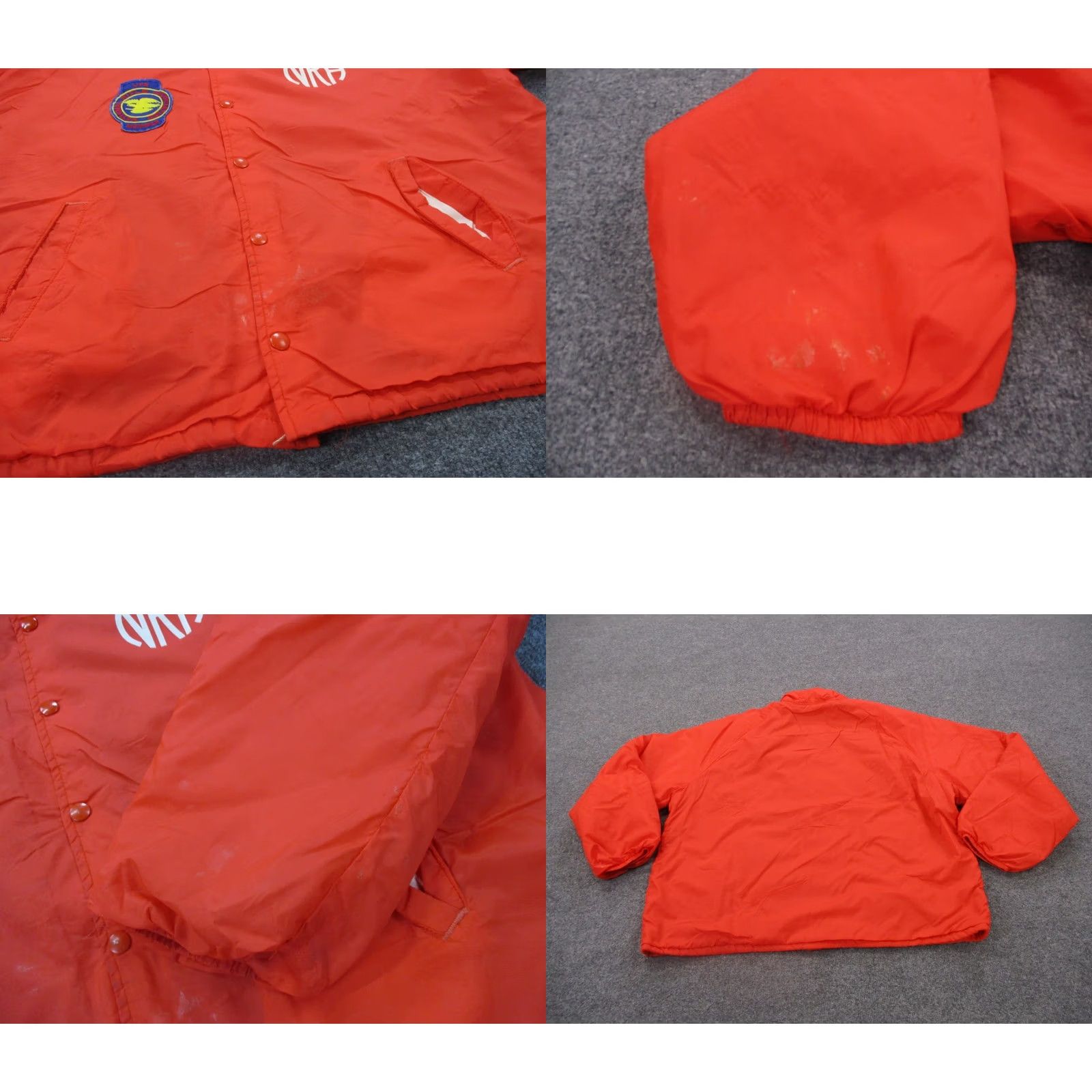 Champion VINTAGE Champion Jacket Mens XL Nylon Windbreaker Athletic Track USA Made 80s 90s Orange Embroidered Size US XL / EU 56 / 4 - 8 Thumbnail