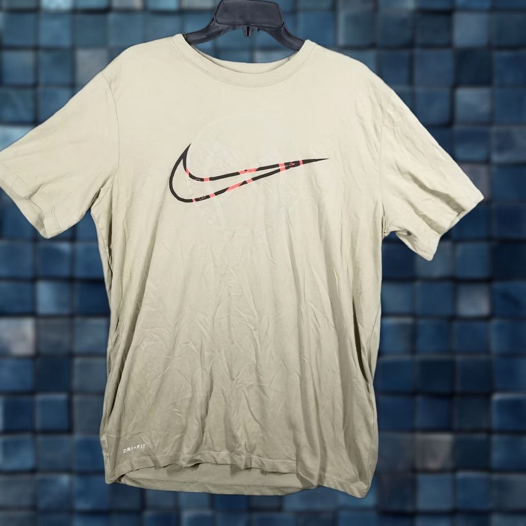Nike Nike Shirt Mens Large Tall Beige Dri-FIT Swoosh Athletic Graphic CU8530-342 Size US L / EU 52-54 / 3 - 1 Thumbnail
