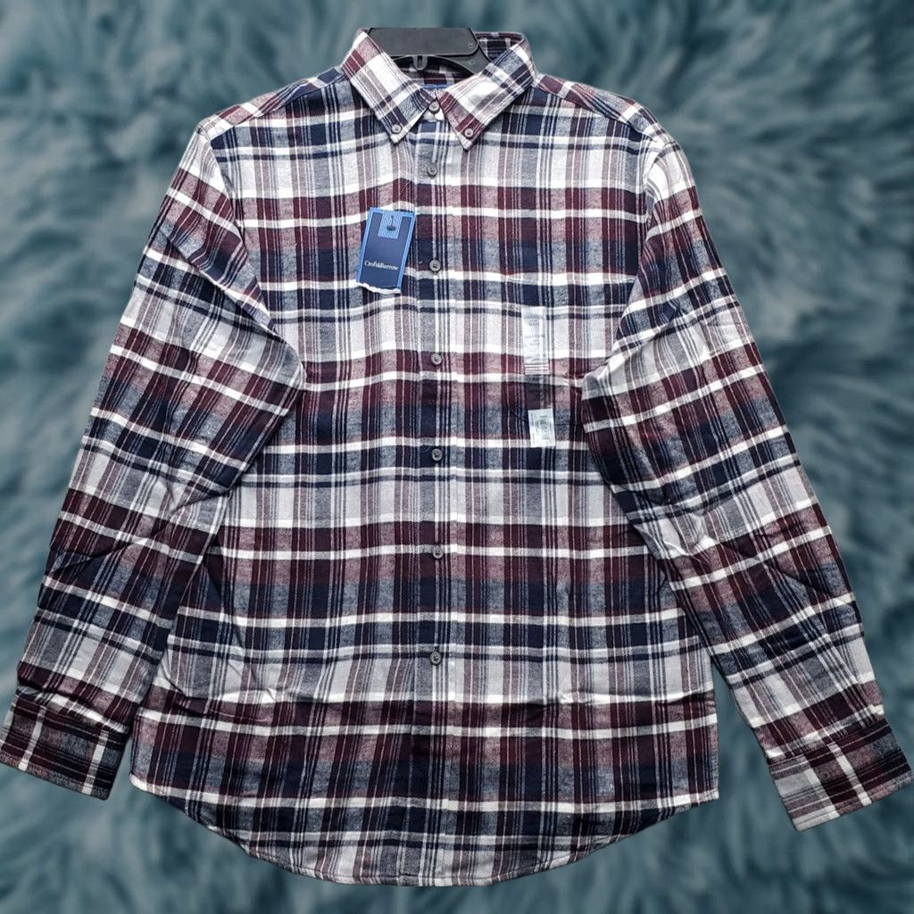 Croft & Barrow Croft & Barrow Mens Flannel Shirt Multi Plaid Long Sleeve Button-Down Shirt Mens M Color Multicolor Casual Shirt Size US M / EU 48-50 / 2 - 1 Thumbnail