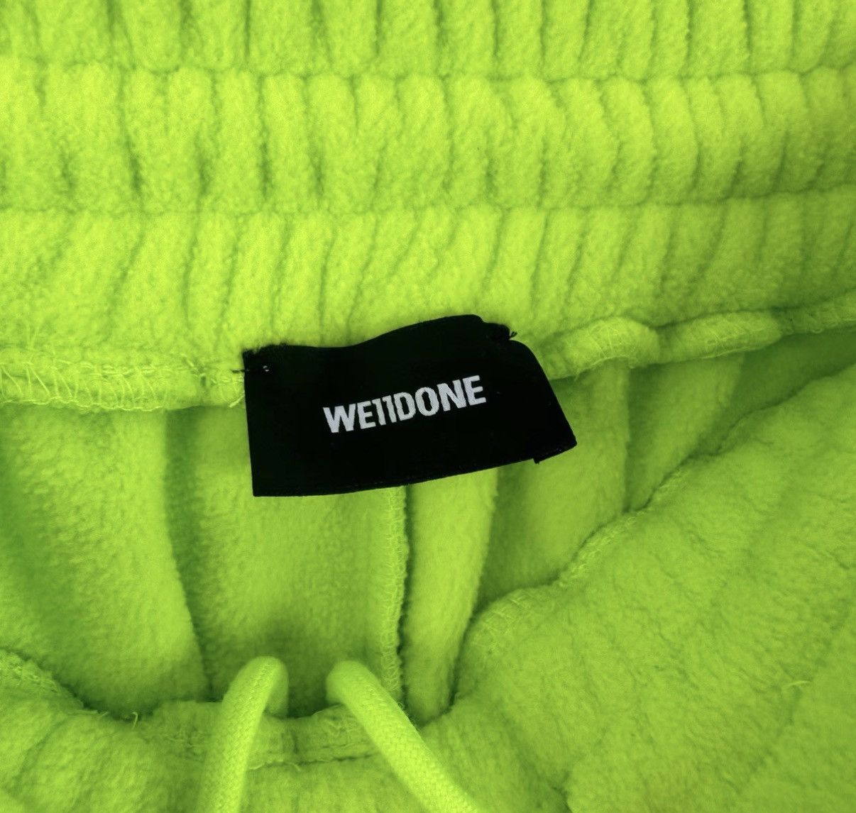 WE11DONE We11done Logo Fleece Mid-Rise Sweatpants K12 Size 27" / US 4 / IT 40 - 2 Thumbnail