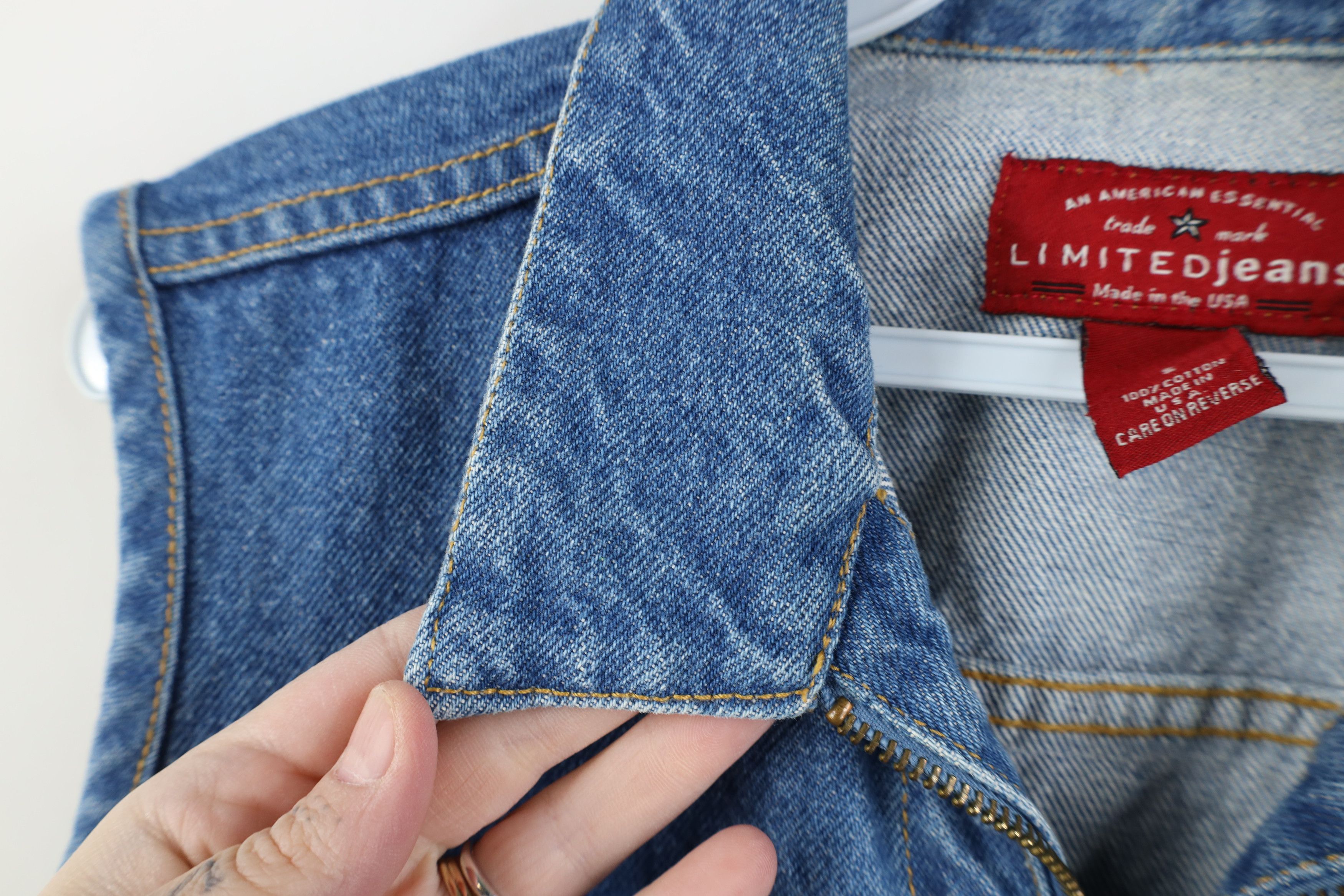 Vintage Vintage 90s Y2K The Limited Bella Zip Denim Vest Jacket USA Size S / US 4 / IT 40 - 7 Thumbnail
