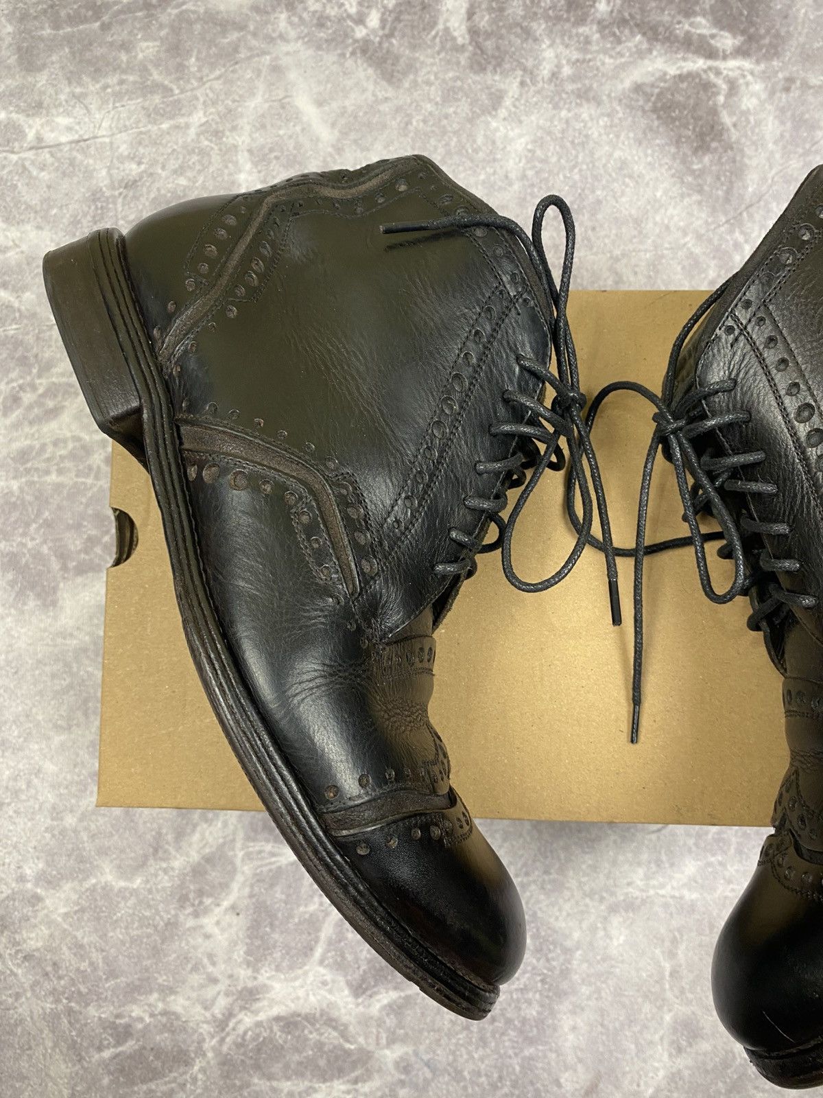 Dolce & Gabbana Dolce Gabbana Leather Brogue Boots Size: 41 Size US 8 / EU 41 - 4 Thumbnail