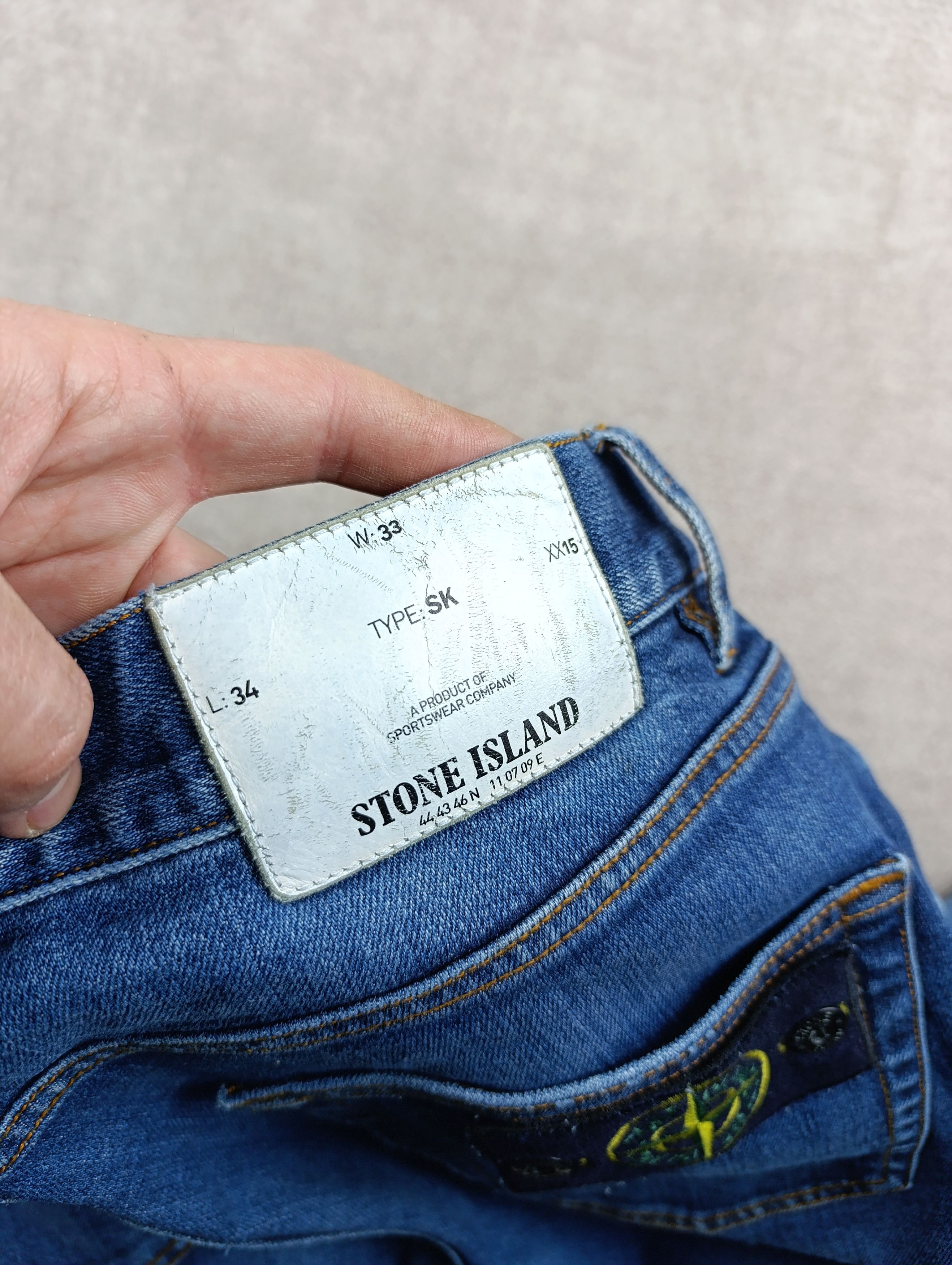 Stone Island Authentic Stone Island mens denim jeans TYPE SK Size US 33 - 6 Thumbnail