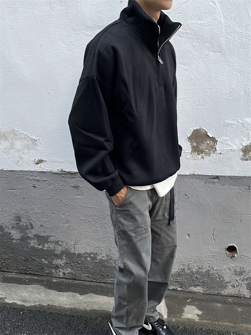Japanese Brand × Vintage Half Zipper Sweatshirt High Collar Y2K Vibe Size US S / EU 44-46 / 1 - 4 Thumbnail