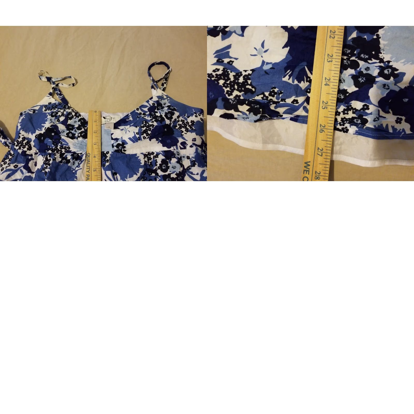 Ann Taylor Womens Ann Taylor Dress Blue 6 A-Line Midi Shirt Womens, Ann Taylor, Dress, Blue, 6, Midi, A-Line, Regular, Blue Ladies, 90s, Womens Size M / US 6-8 / IT 42-44 - 8 Thumbnail