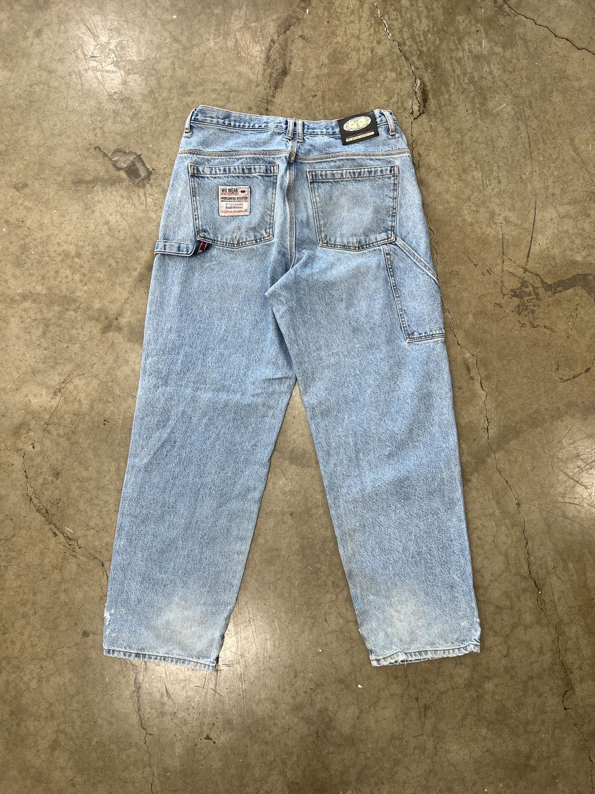 Vintage × Wu-Tang Clan Vintage Wu Tang Wu Wear Carpenter Work Jeans 36 x 32 Size US 36 / EU 52 - 4 Thumbnail