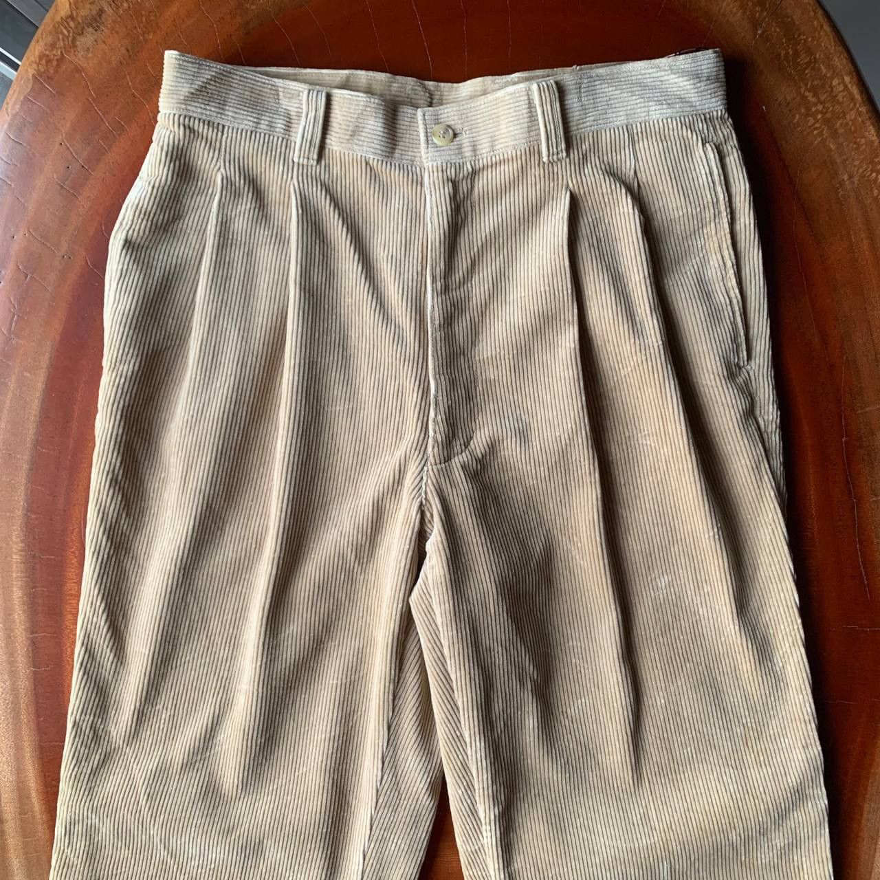 MCM 💥BNWT💥 90’s MCM Legere Corduroy Big Logo Baggy Khaki Pants Size US 32 / EU 48 - 3 Thumbnail