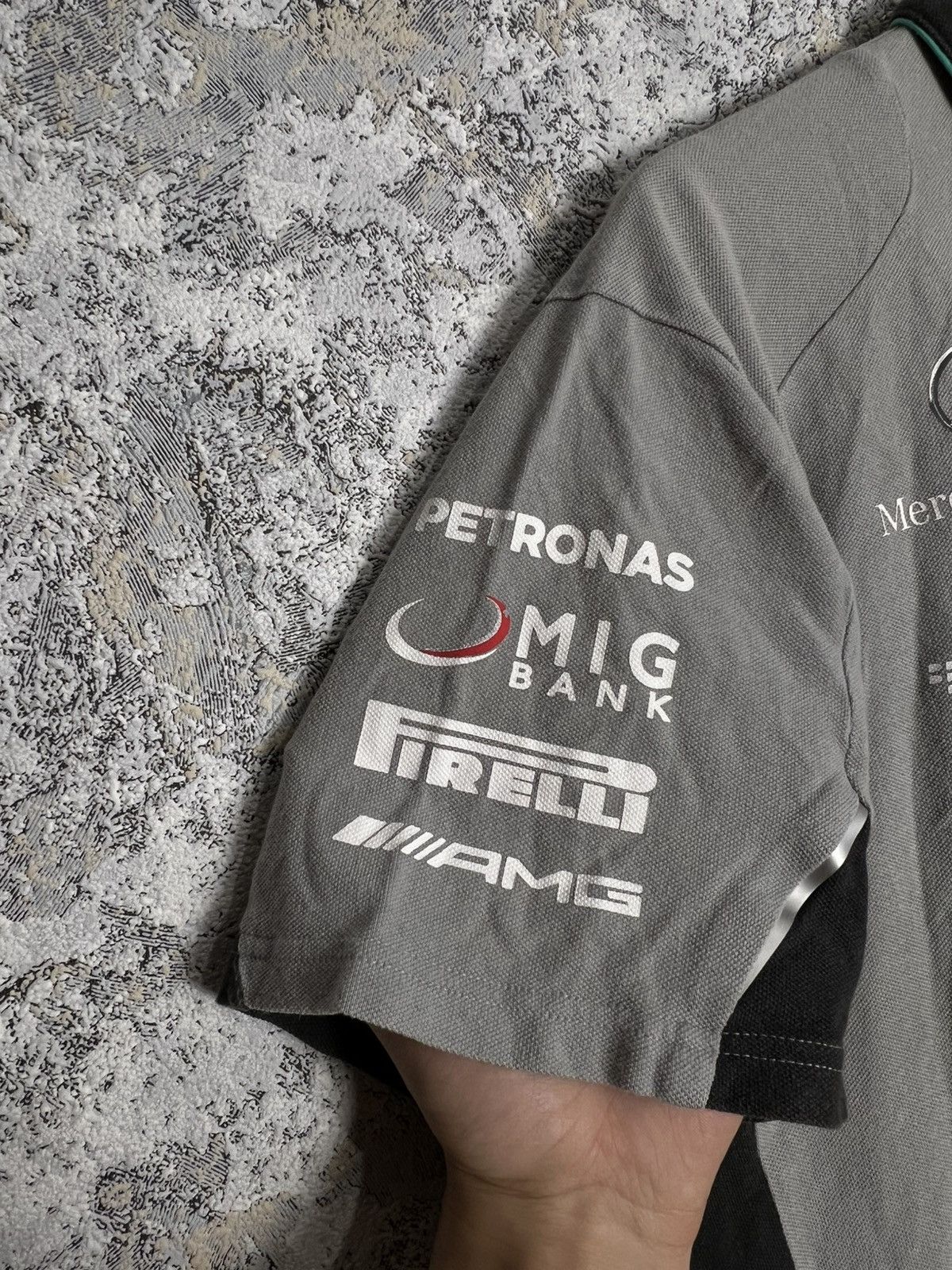 Mercedes-Benz × Puma × Vintage VTG Puma F1 Mercedes Benz Polo T Shirt Formula One Racing Size US XXL / EU 58 / 5 - 3 Thumbnail