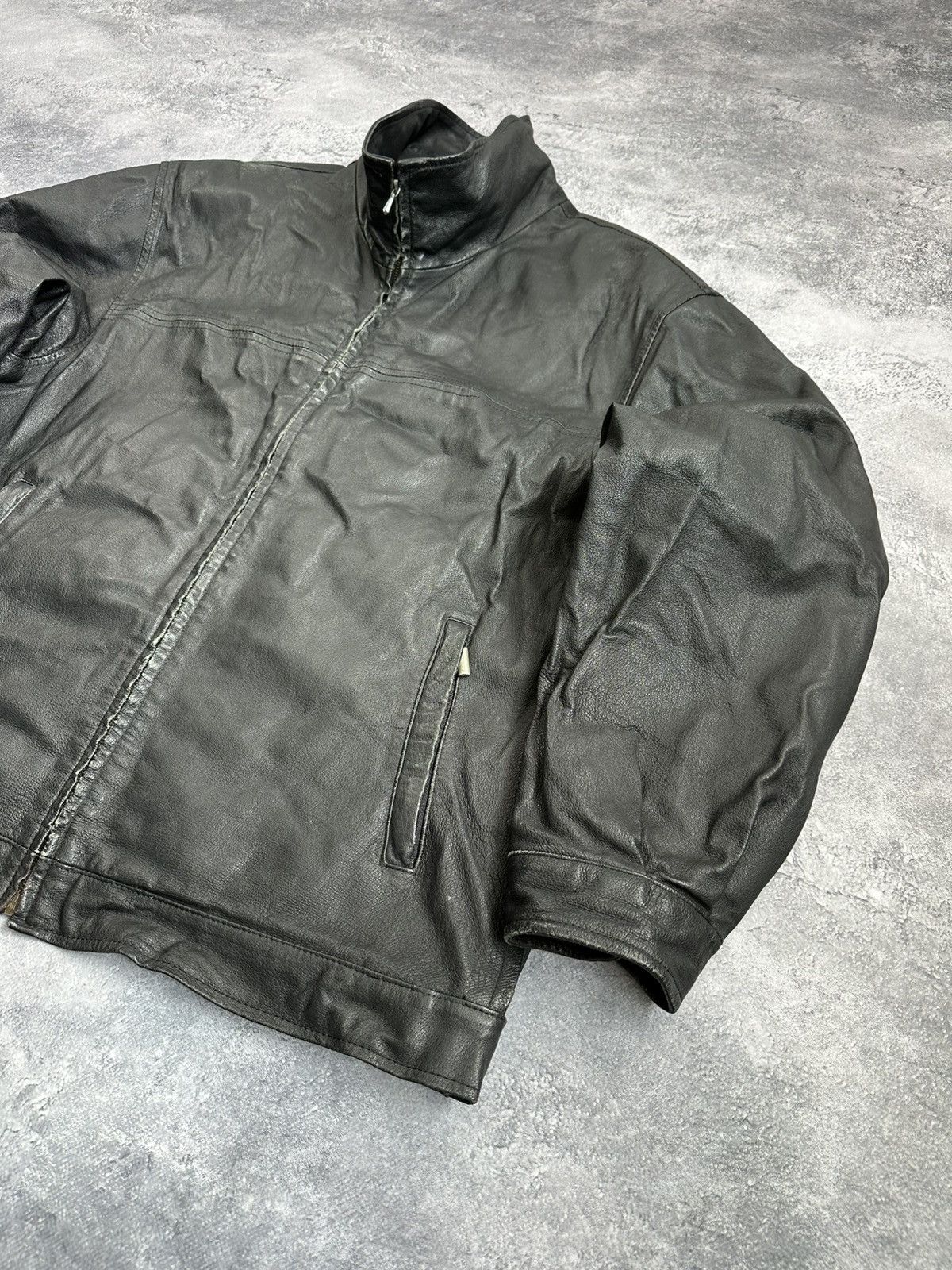 Japanese Brand Archive Heavy Japanese Vintage Black Leather Jacket Size US XL / EU 56 / 4 - 3 Thumbnail