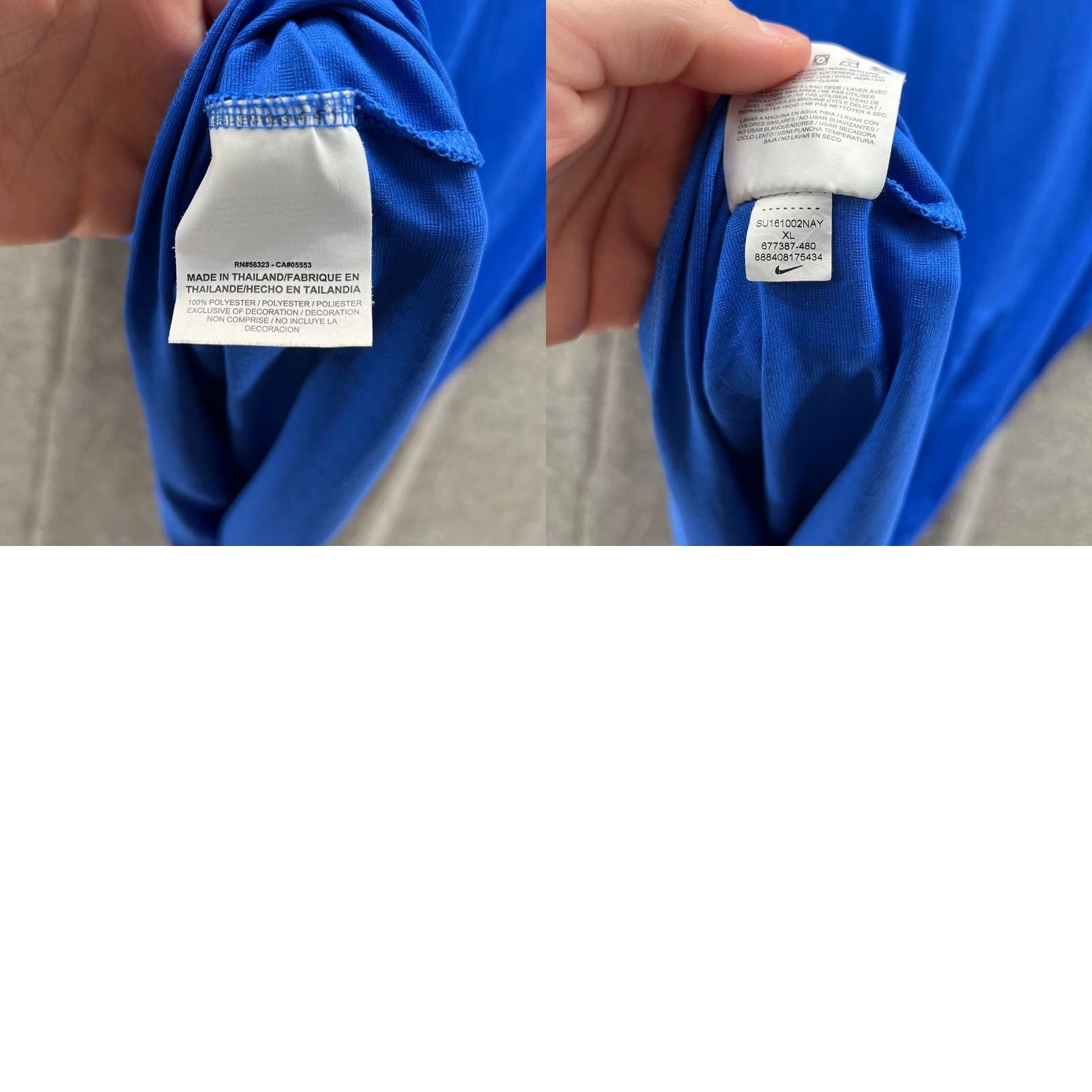 Nike VINTAGE Nike Polo Shirt Mens XL Royal Blue Golf 677387-480 Swoosh Stretch Golfer Casual Shirt Mens XL Blue Nike Golf Polo Size US XL / EU 56 / 4 - 9 Thumbnail