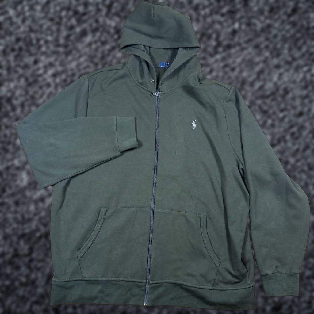 Polo Ralph Lauren Polo Ralph Lauren Hoodie Sweatshirt Full Zip Mens XXL Green Size US XXL / EU 58 / 5 - 1 Thumbnail