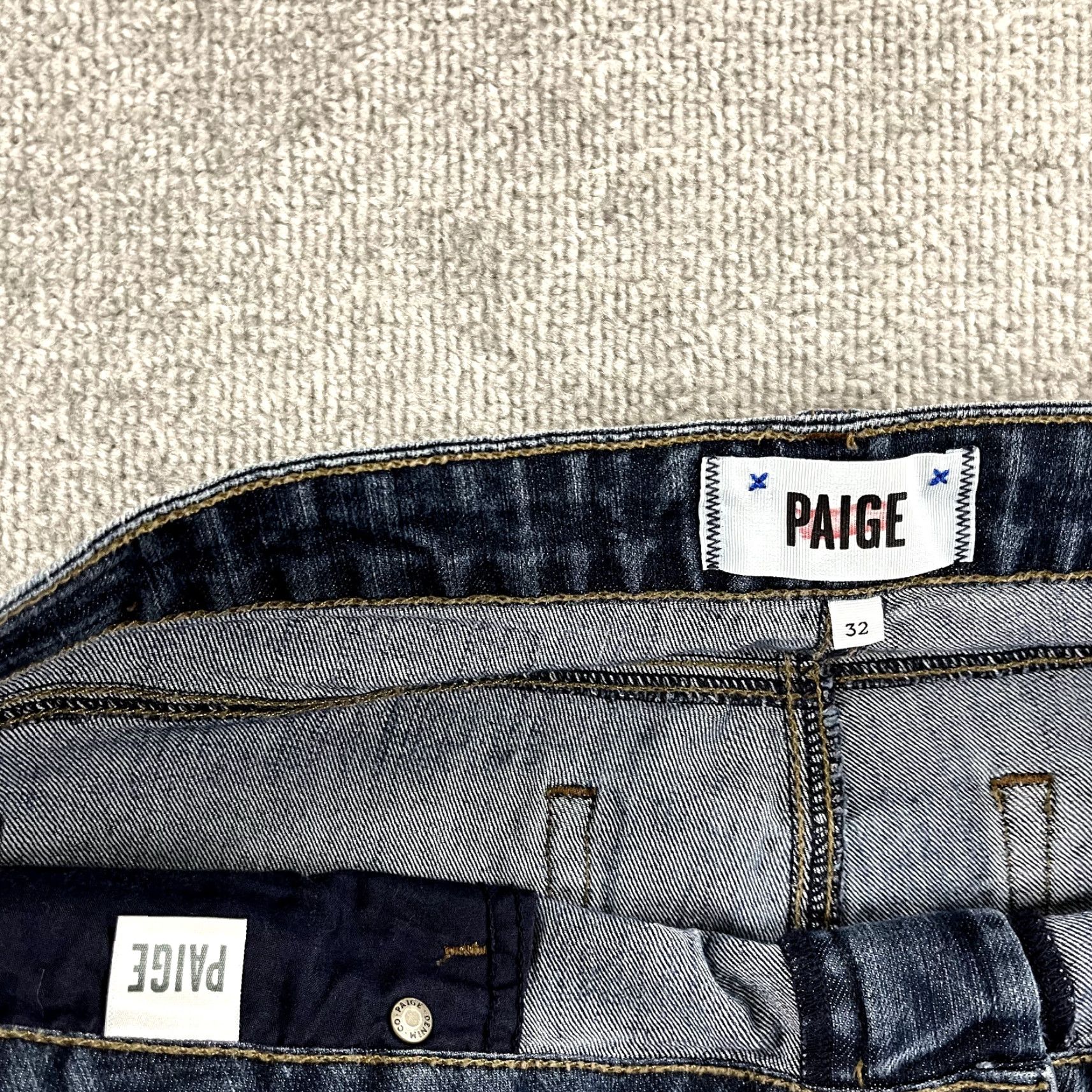Paige PAIGE Jeans Women Size 32 Noah Flared Blue Denim Stretch Mid Rise 5-Pocket Jeans Womens Size 24" / US 00 / IT 34 - 3 Thumbnail